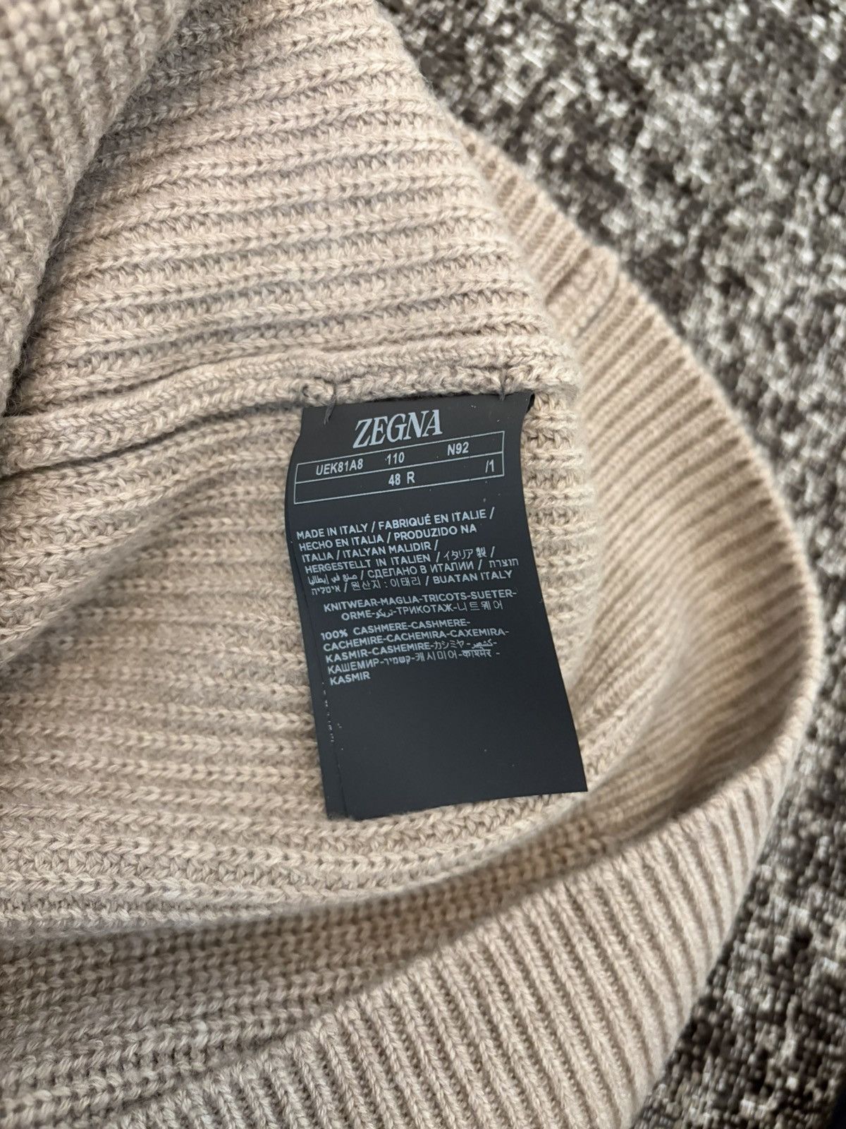Ermenegildo Zegna Zegna Ribbed Knit Cashmere Sweater Size US M / EU 48-50 / 2 - 6 Thumbnail