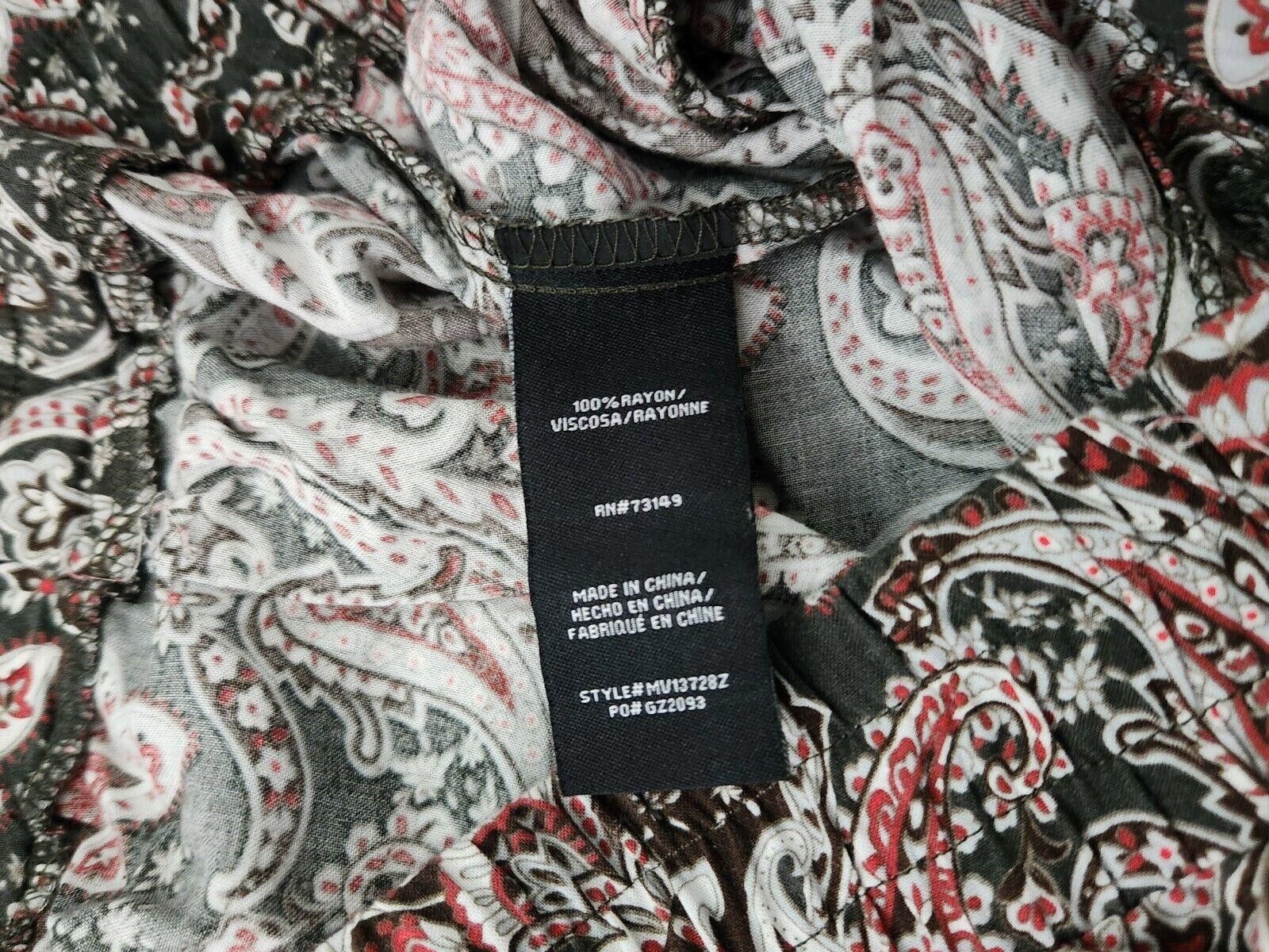 Designer One Five One Pants Large Hippie Boho Harem Tapered Paisley Size 36" / US 14 / IT 50 - 4 Thumbnail