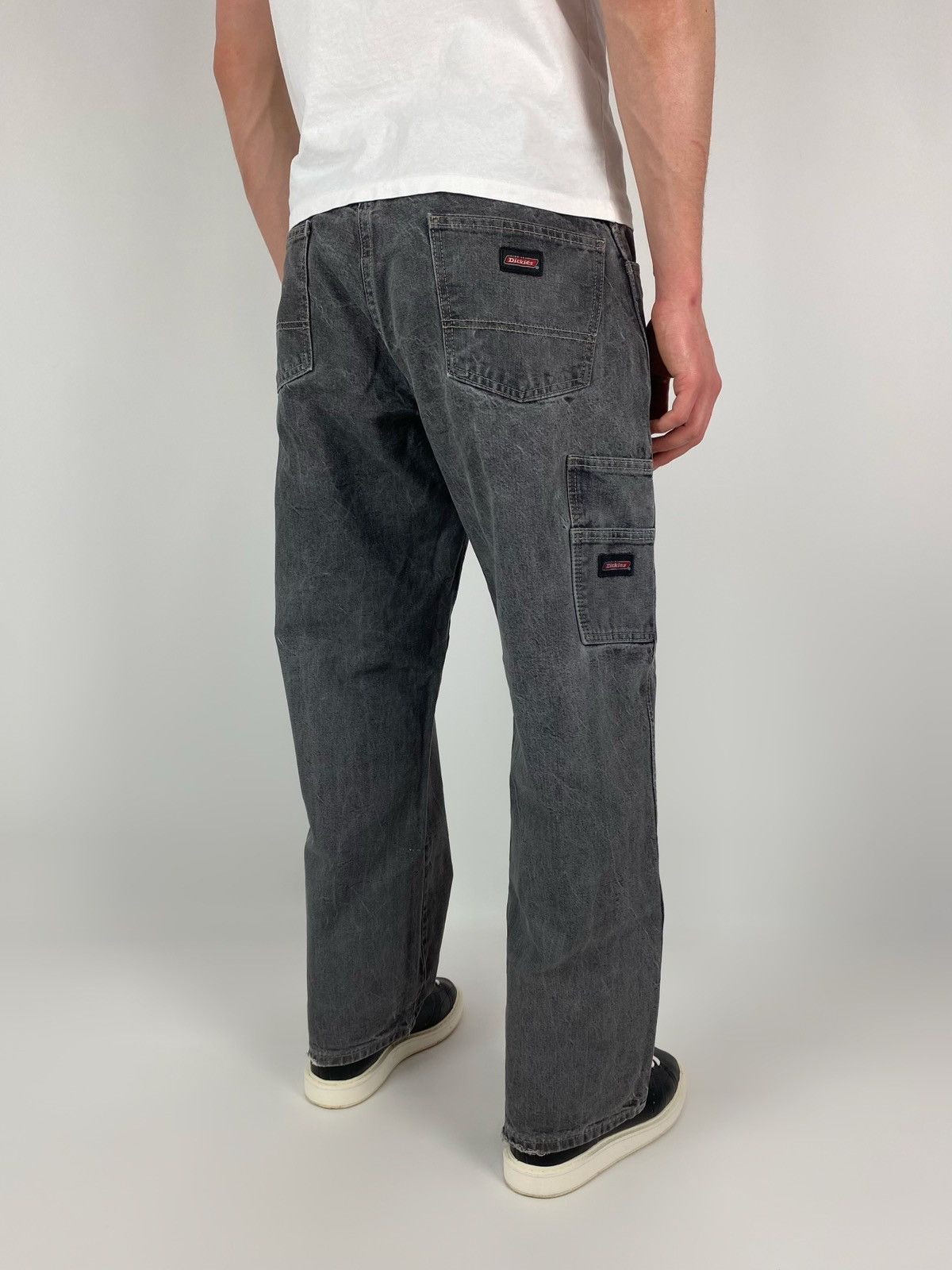 Dickies Dickies Loose Fit Washed Grey Carpenter Denim Pants 34X30 Size US 34 / EU 50 - 2 Thumbnail