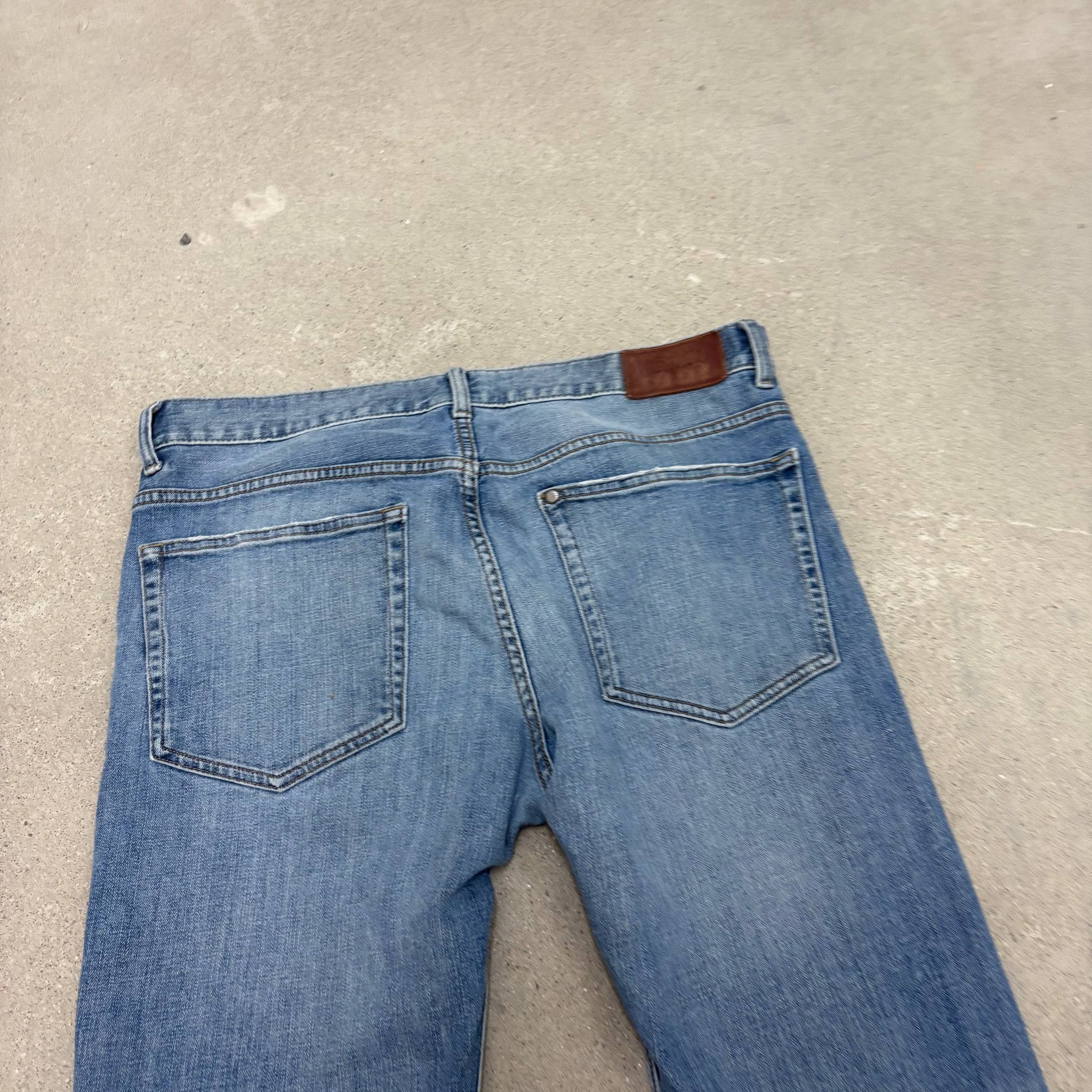 Japanese Brand rare flared blue handmade streetwear jeans Size US 31 - 7 Thumbnail