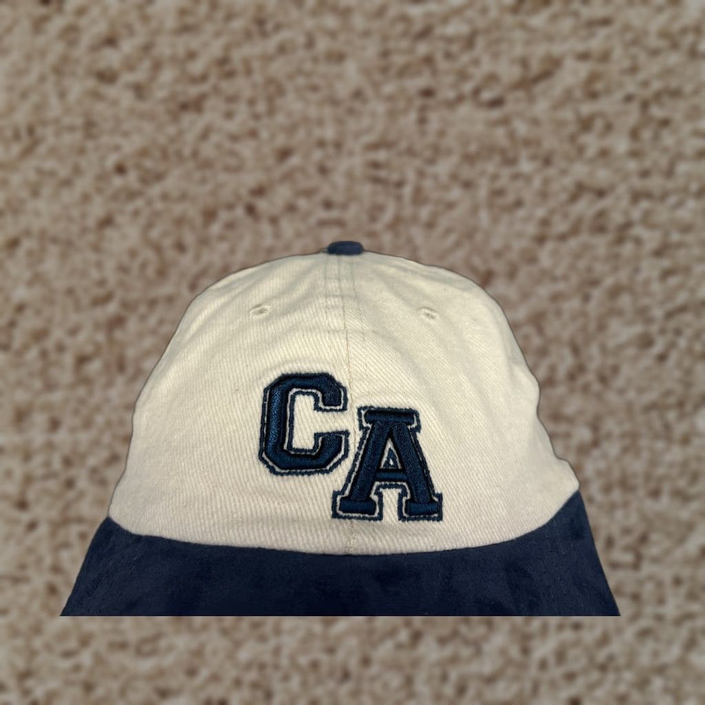 Vintage Rubi Hat California Strap Back Adult One Size Ivory Blue Polyester Skate Size ONE SIZE - 1 Thumbnail