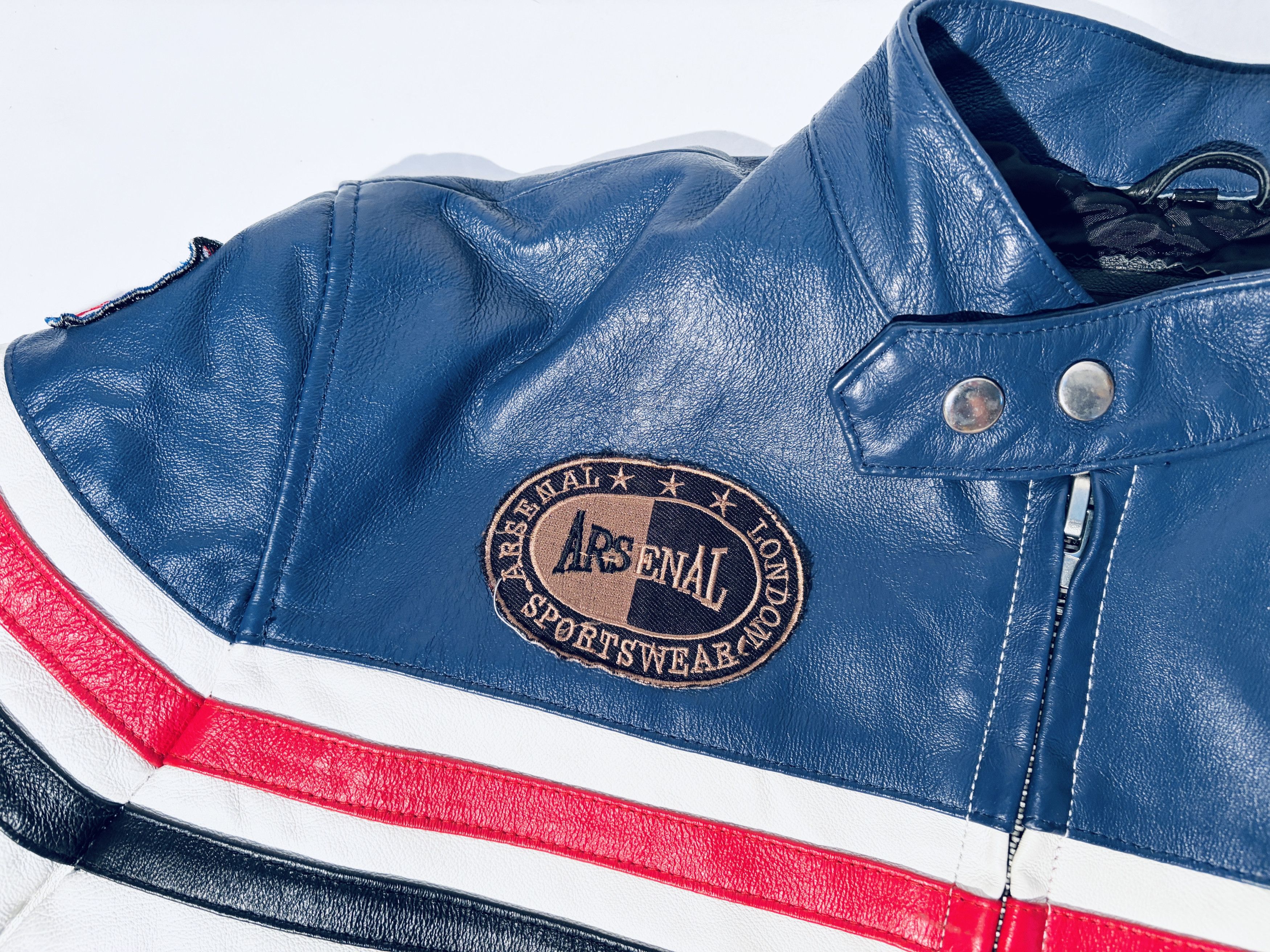 Other Arsenal Leather Biker Jacket 90s Vintage Size US M / EU 48-50 / 2 - 6 Thumbnail