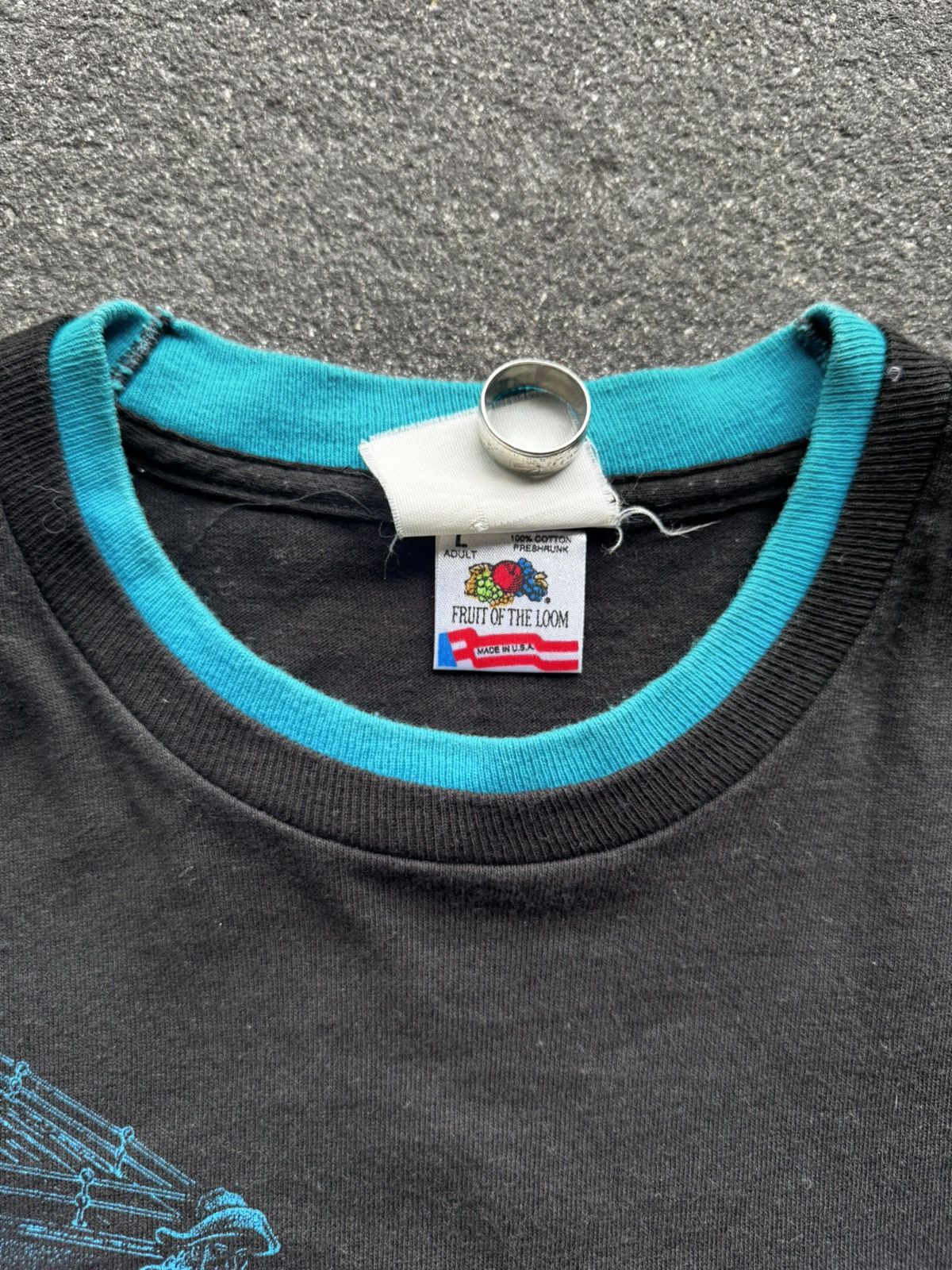 Vintage VINTAGE FADED 90's WELLS FARGO TEE Size US XL / EU 56 / 4 - 4 Thumbnail