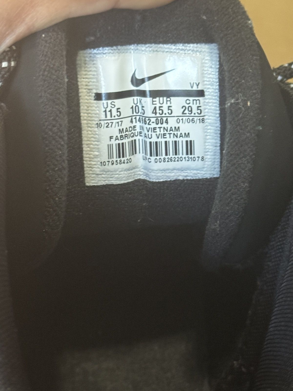 Nike Nike Air More Uptempo Black Reflective (2018) Men's Size US 11.5 / EU 44-45 - 8 Thumbnail