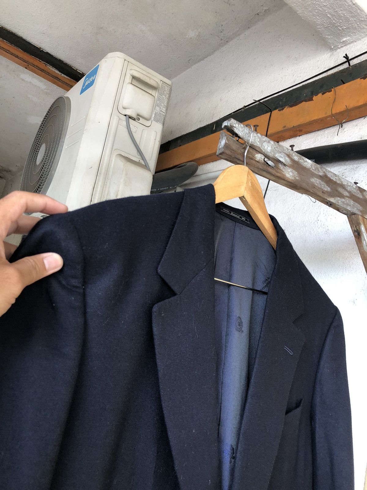 Ermenegildo Zegna Zegna Special Hand Made Baron's Single Breasted Wool Blazer Size US XXL / EU 58 / 5 - 13 Thumbnail