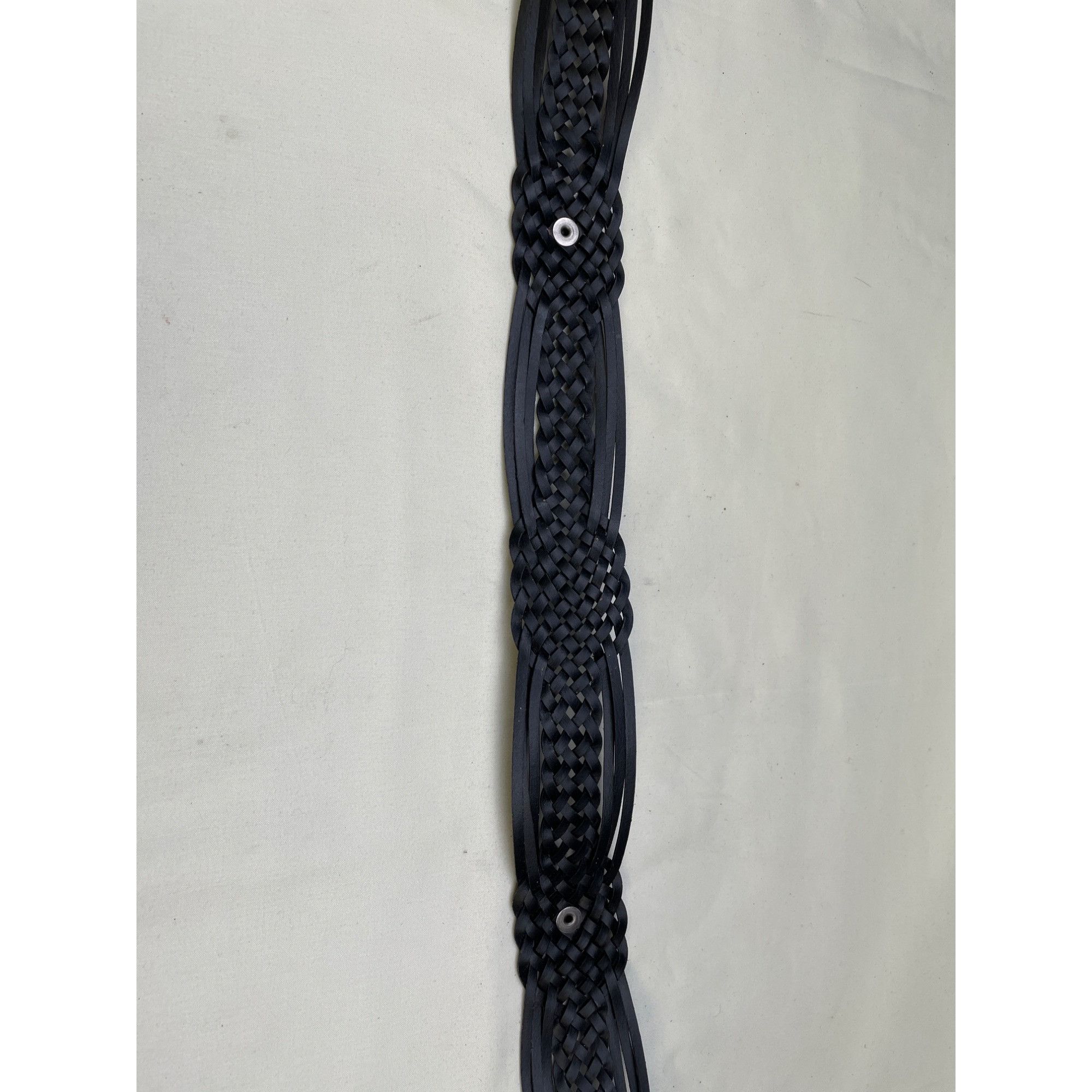 Other Western Women's Belt Black Genuine Leather Braided Size XXL Size ONE SIZE - 6 Thumbnail