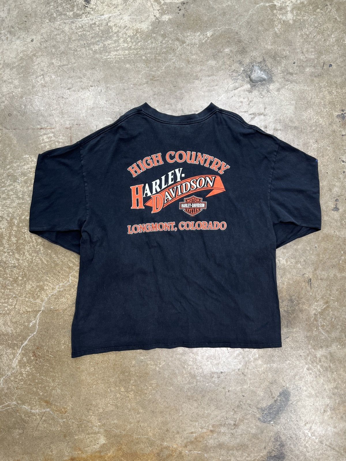 Harley Davidson Vintage 1999 Harley Davidson Eagle Flame Long Sleeve Tee 3XL Size US XXL / EU 58 / 5 - 6 Thumbnail