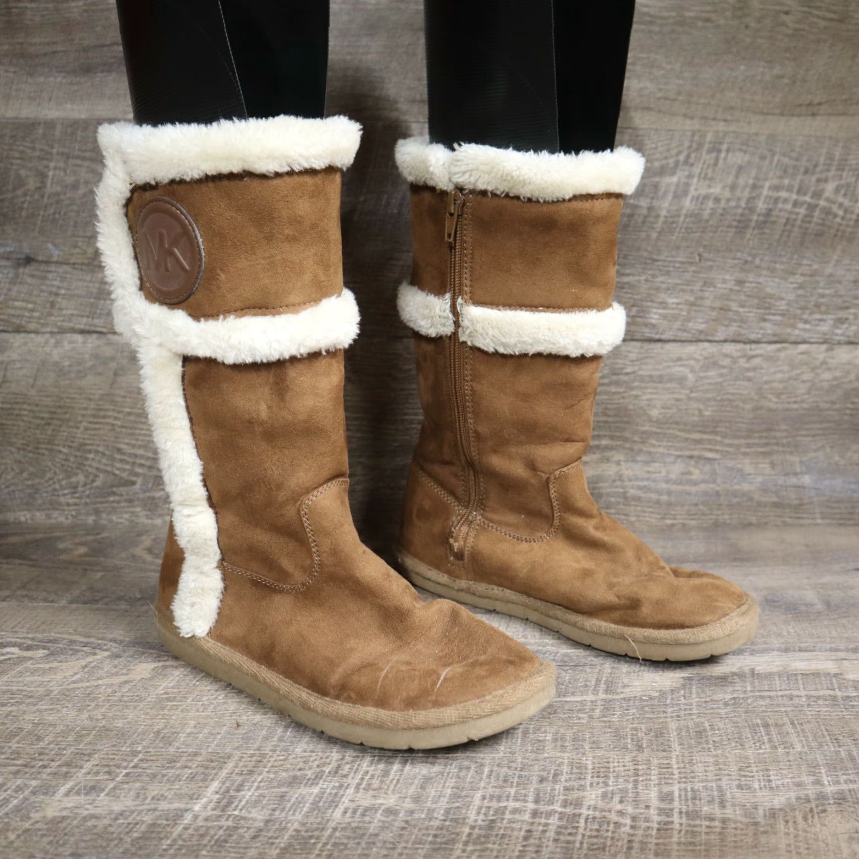 Michael Kors Michael Kors Boots Women Winter Suede Zip Lined Fleece Brown US 3 Mens? Size XS / US 0-2 / IT 36-38 - 2 Thumbnail
