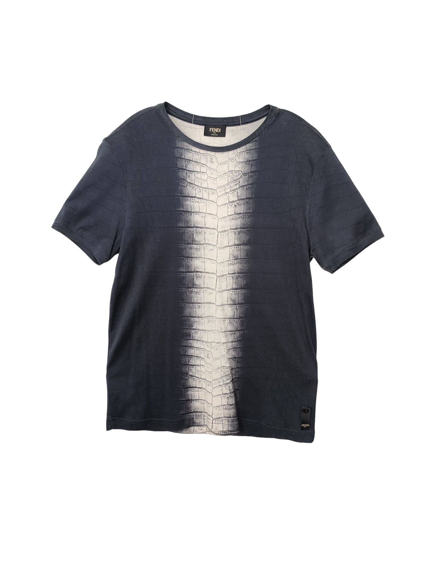 Fendi Fendi Crocodile Print T-Shirt Size M Size US M / EU 48-50 / 2 - 1 Thumbnail