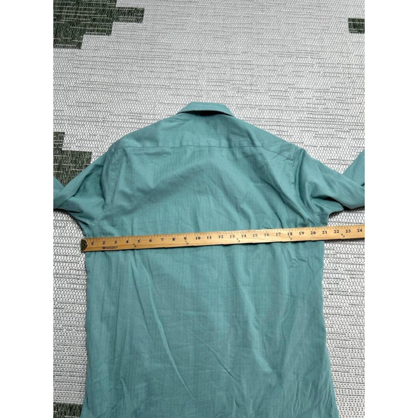 Bonobos Bonobos Shirt Mens Medium Green Cotton Stretch Slim Fit Wrinkle Free Button Up Size US M / EU 48-50 / 2 - 6 Thumbnail