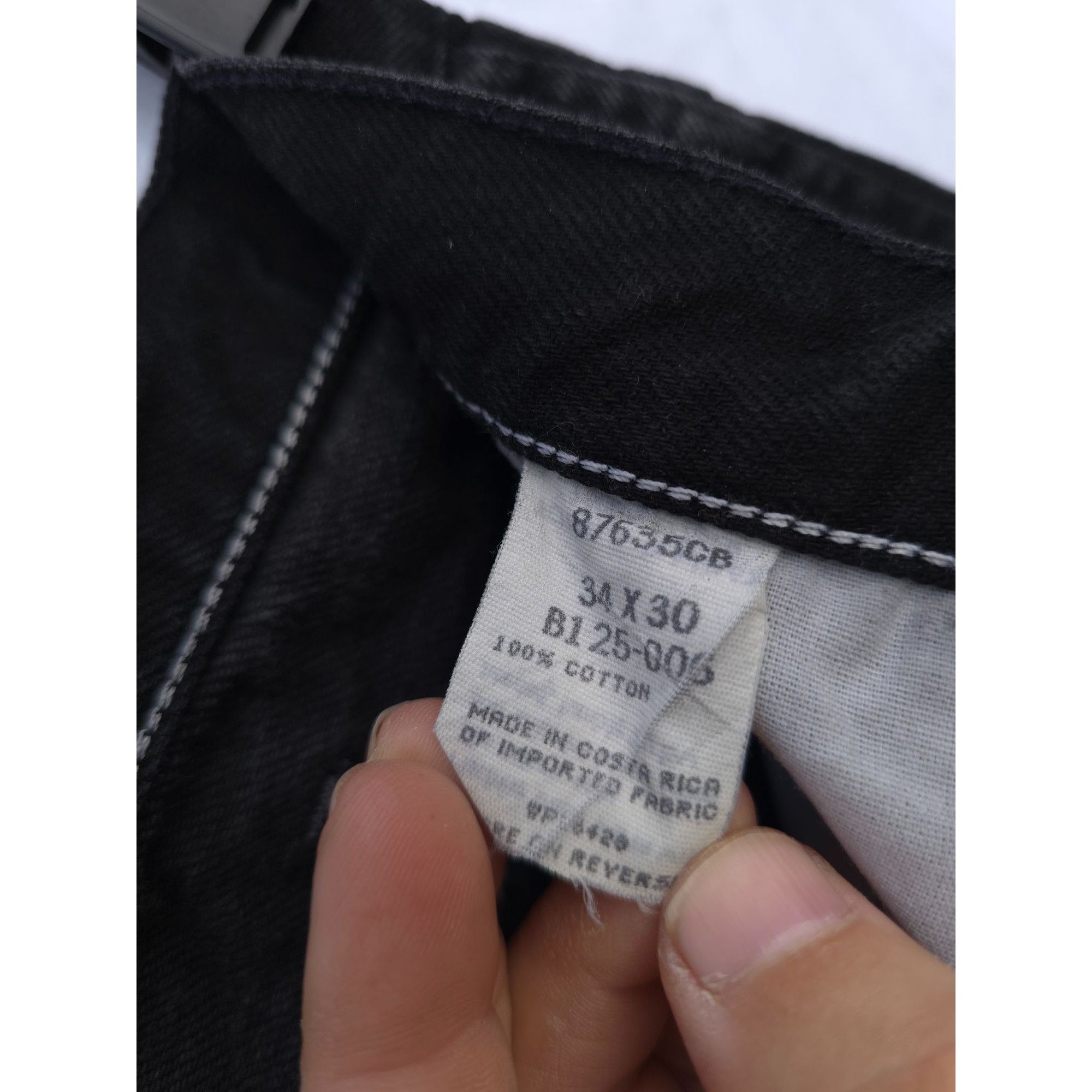 Vintage Vintage 1990s LEGENDARY GOLD Black Jeans 34x30 100% Cotton Size US 34 / EU 50 - 2 Thumbnail