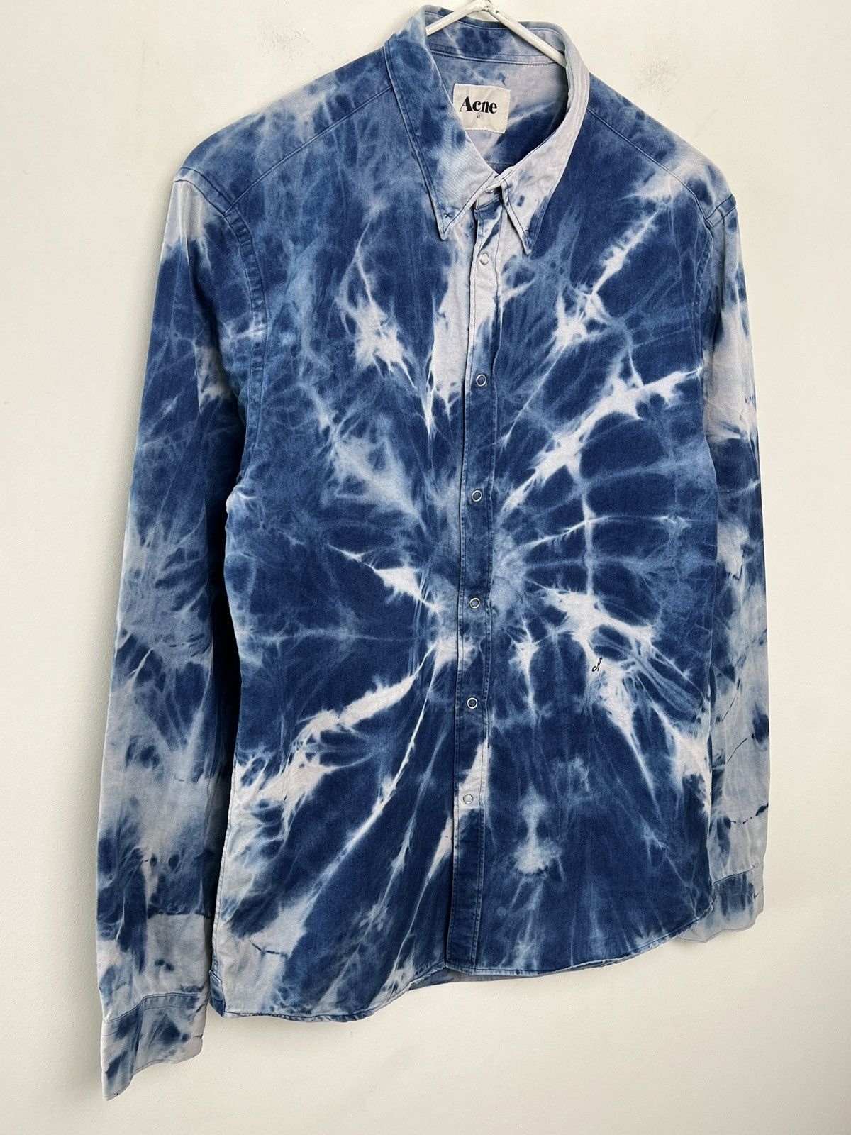 Acne Studios acne y2k vintage shirt 1/1 bleached tie dye Size US M / EU 48-50 / 2 - 7 Thumbnail