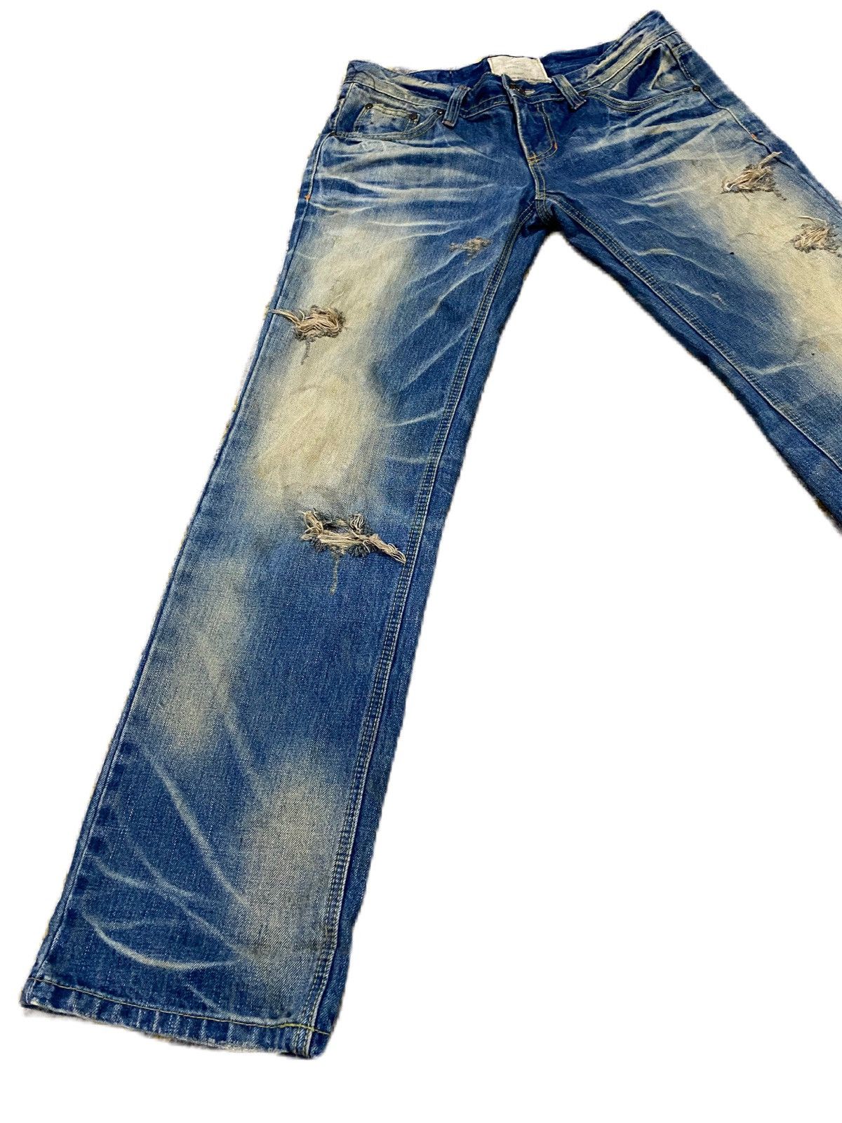 Hiroshi Fujiwara × Japanese Brand × Junya Watanabe YOSHITOMO NARA LOLITA JEANS, DISTRESS DESIGN STRAIGHT STYLE Size US 34 / EU 50 - 8 Thumbnail