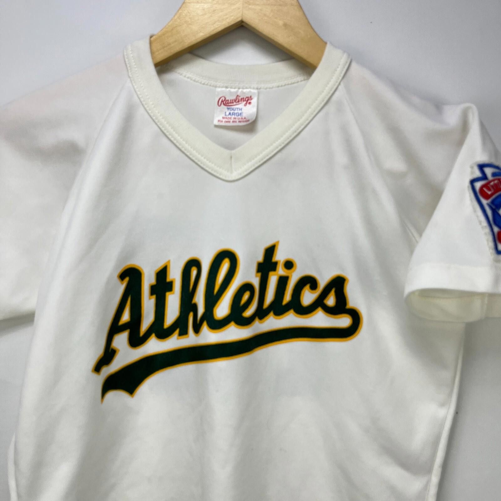 Other Vintage 80s Oakland Athletics League Jersey MLB Youth Large Size ONE SIZE - 2 Thumbnail