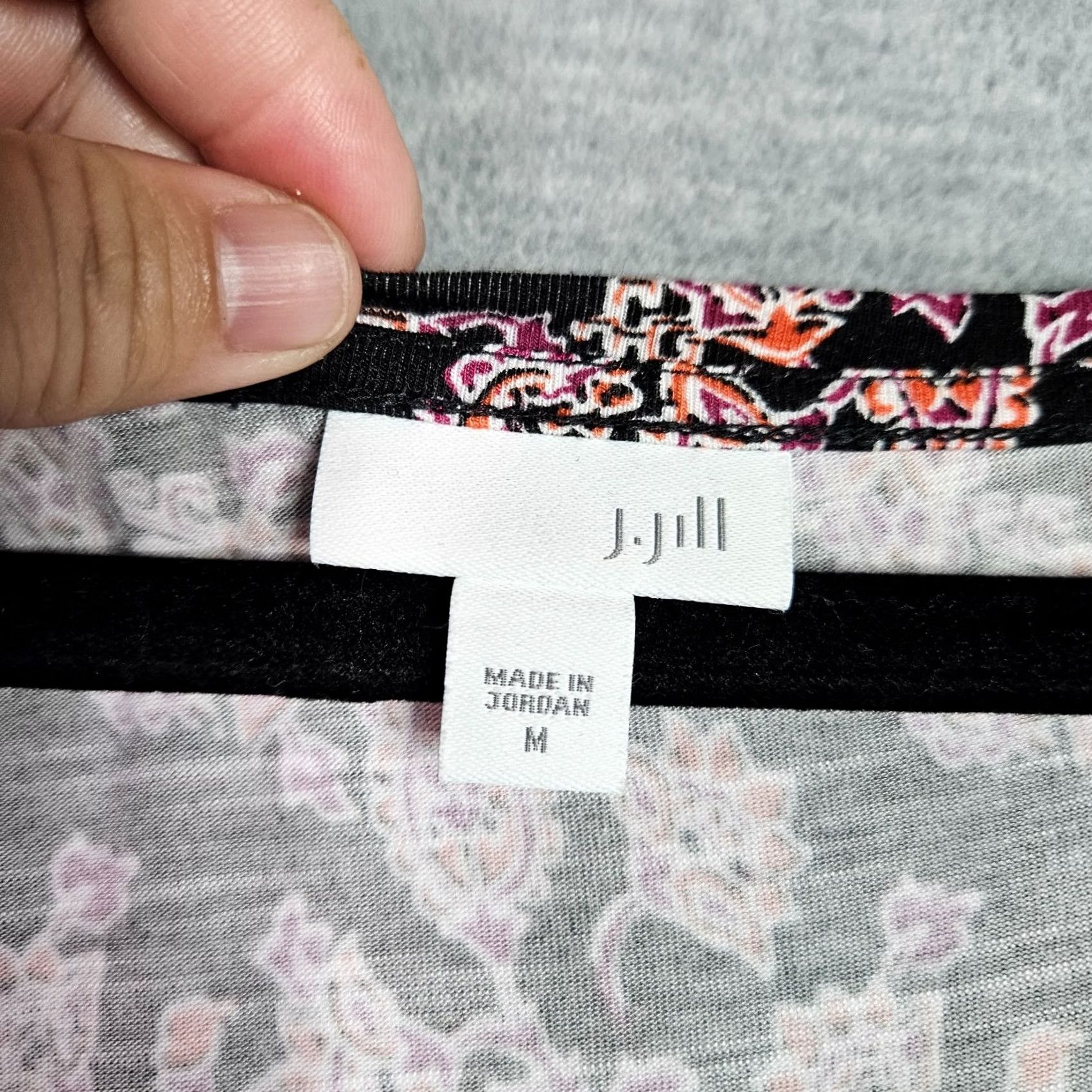J. Jill J Jill Women's M Floral Print Dress Short Sleeve Casual Pockets Size 32" / US 10 / IT 46 - 6 Thumbnail