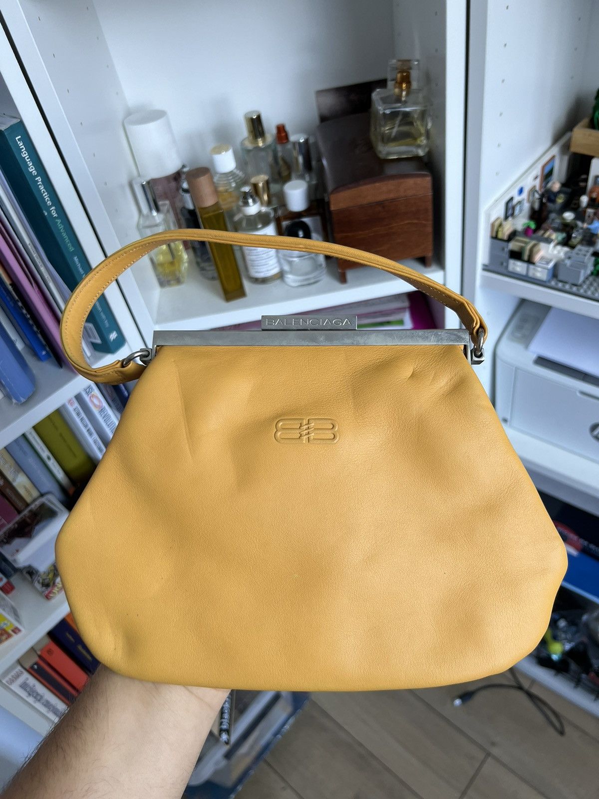 Balenciaga × Designer × Vintage Vintage y2k Balenciaga BB logo leather handbag designer 90s Size ONE SIZE - 3 Thumbnail