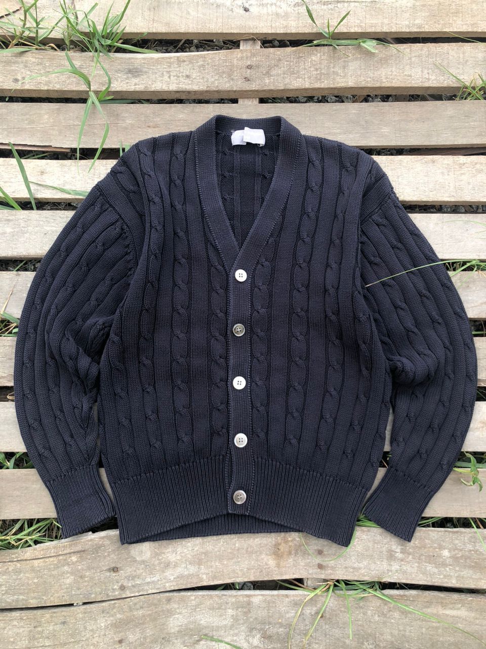 1990s CDG Comme Des Garcons Homme Cable Knit Sweater