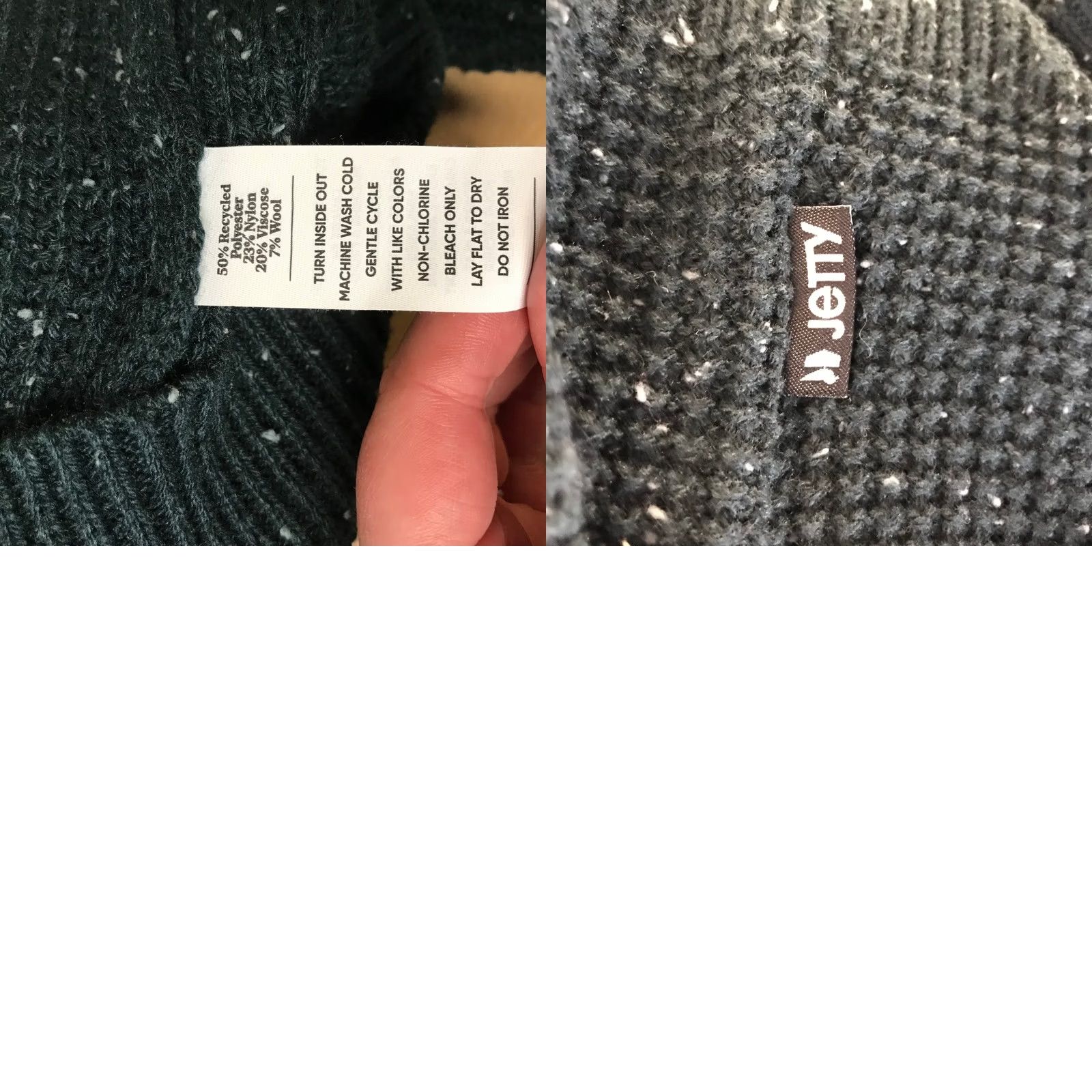 Vintage Jetty Dark Green Speckled Knit Sweater Crew Neck Long Sleeve Casual Mens S Size US S / EU 44-46 / 1 - 8 Thumbnail