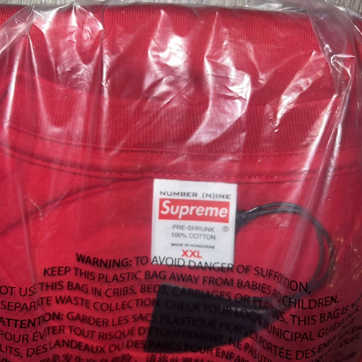 Number (N)ine × Supreme Supreme Number Nine Shut Up Tee Red Size: XXL Size US XXL / EU 58 / 5 - 4 Thumbnail