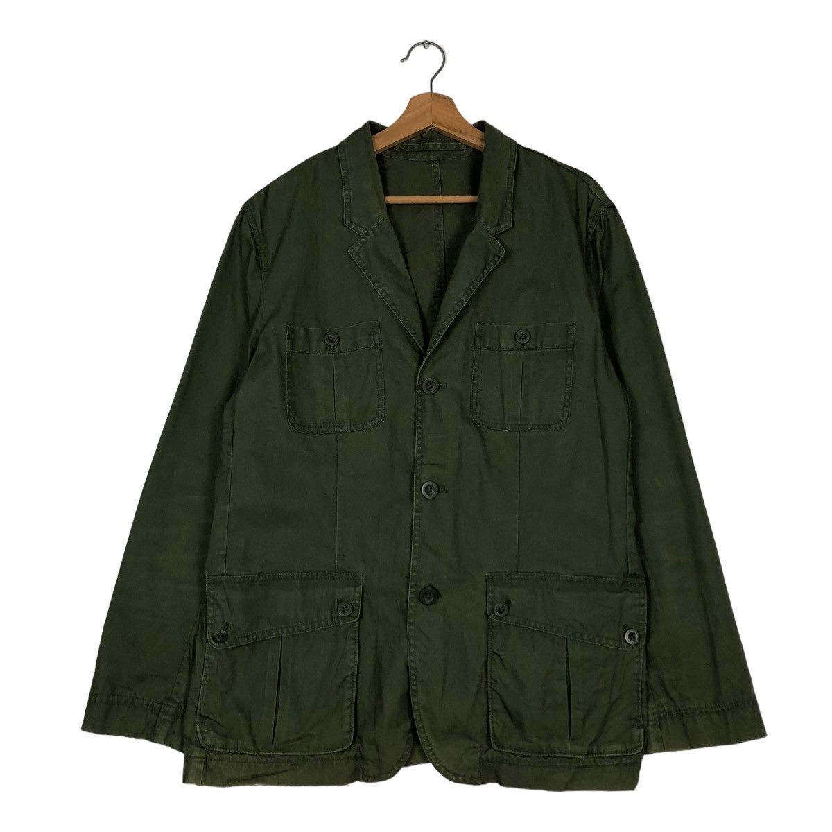 Gap 🔥Vintage Military Chore Jacket Button Gap Issey Miyake Size US XL / EU 56 / 4 - 1 Thumbnail