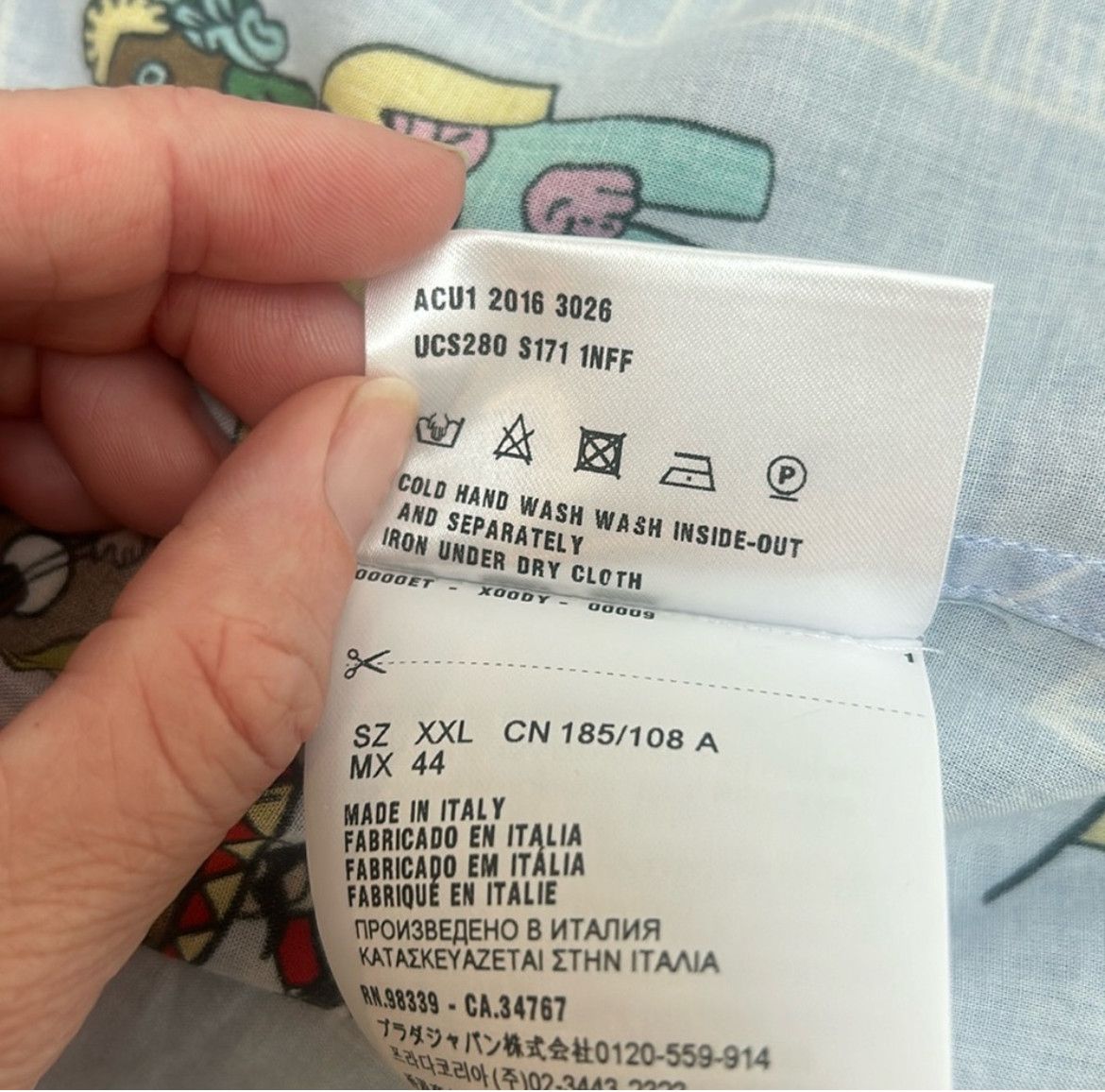 Prada 2016 Printed Camp Shirt Size US XXL / EU 58 / 5 - 5 Thumbnail