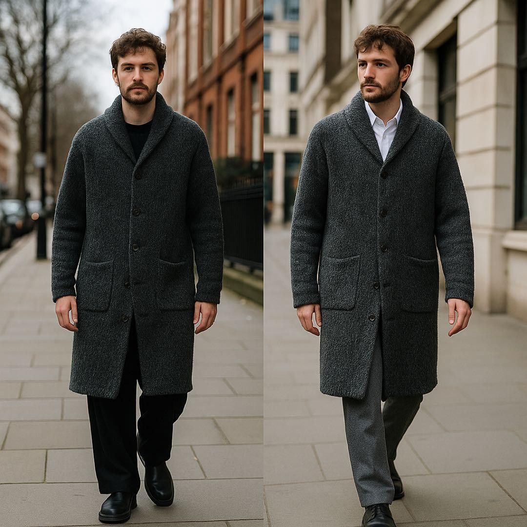 Yohji Yamamoto Yohji Yamamoto pour homme 09AW Knit Coat Size US L / EU 52-54 / 3 - 1 Thumbnail
