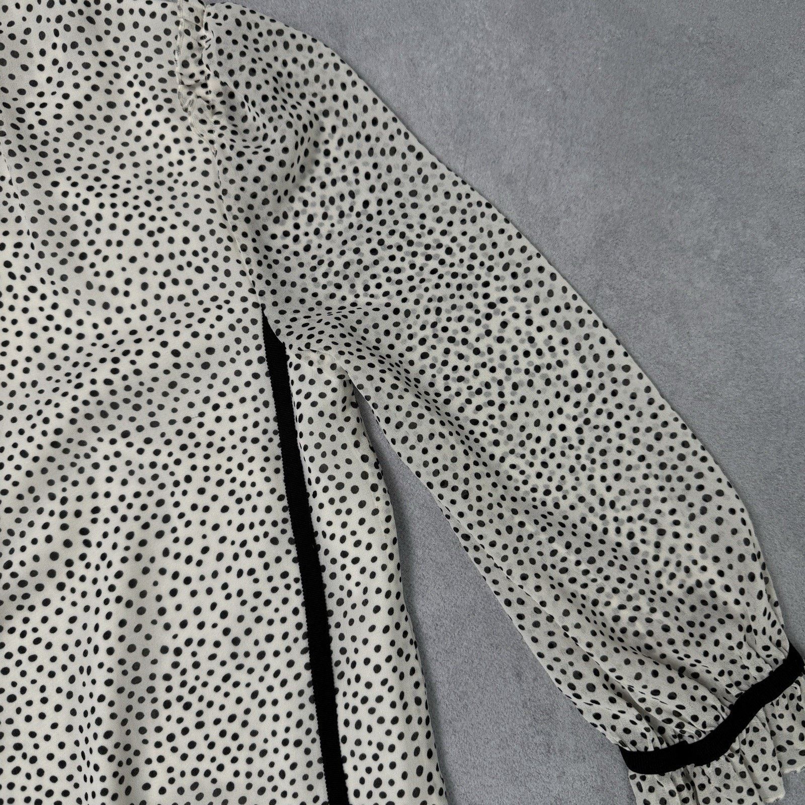 ME+EM ME+EM Polkadot Print Georgette Swing Dress Dotty Size S / US 4 / IT 40 - 16 Thumbnail