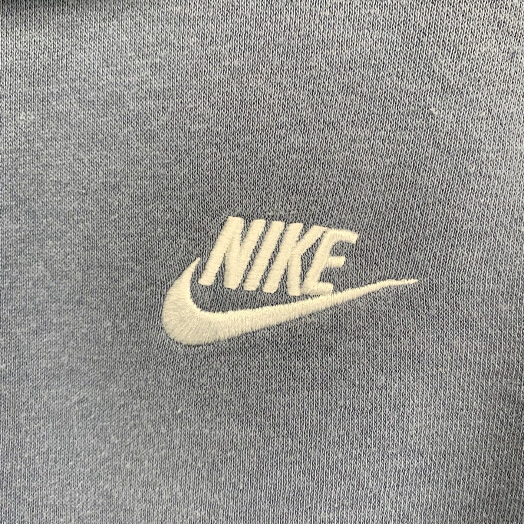 Nike Nike Hoodie Mens Small Light Blue Embroidered Swoosh Graphic Print 90s Sportswear Pullover Hooded Sweatshirt Size US S / EU 44-46 / 1 - 2 Thumbnail