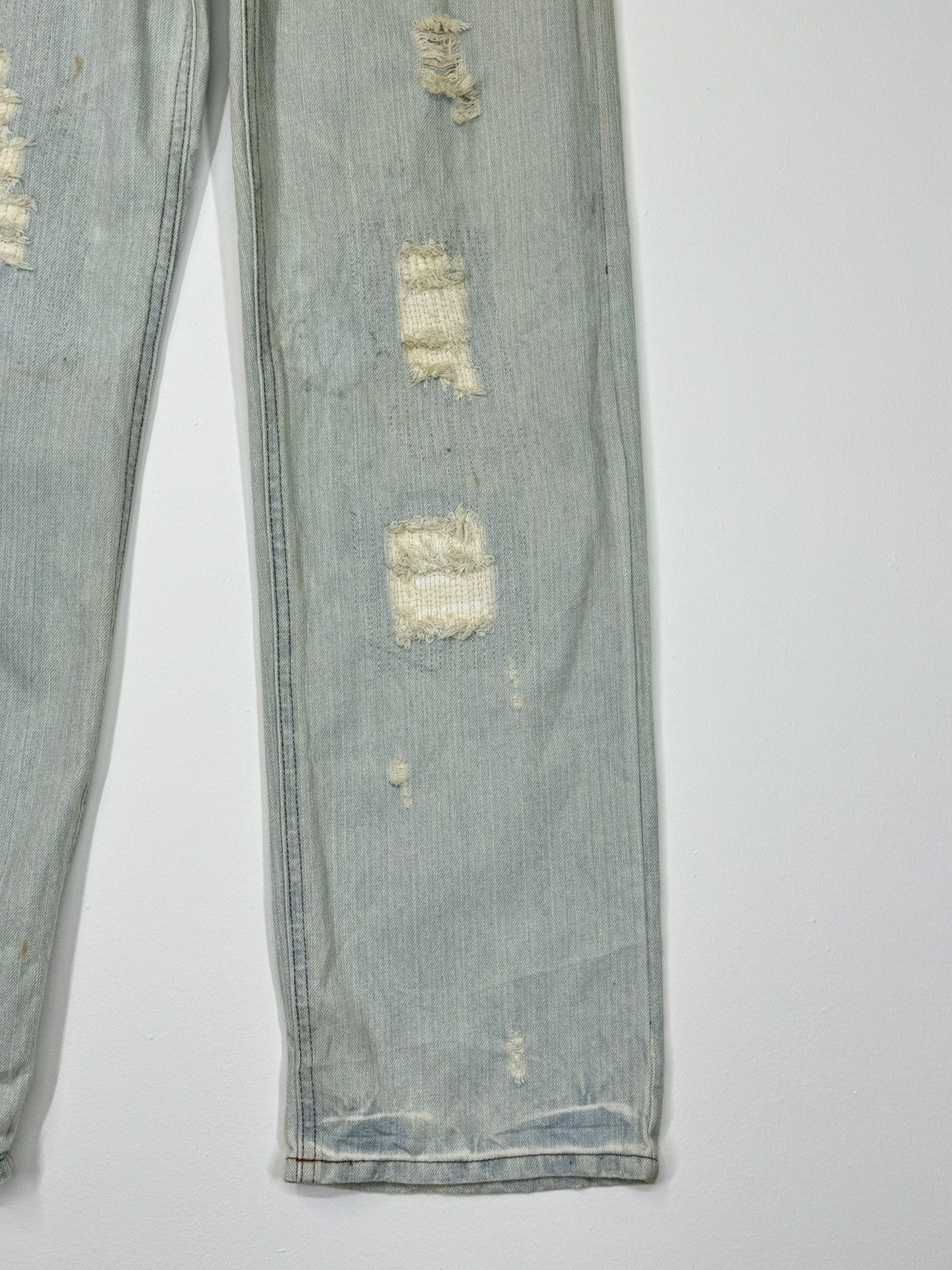14th Addiction × If Six Was Nine × Le Grande Bleu (L.G.B.) GOTCHA WING CLAW MARKS THUNDERS DISTRESSED DENIM JEANS Size US 31 - 6 Thumbnail