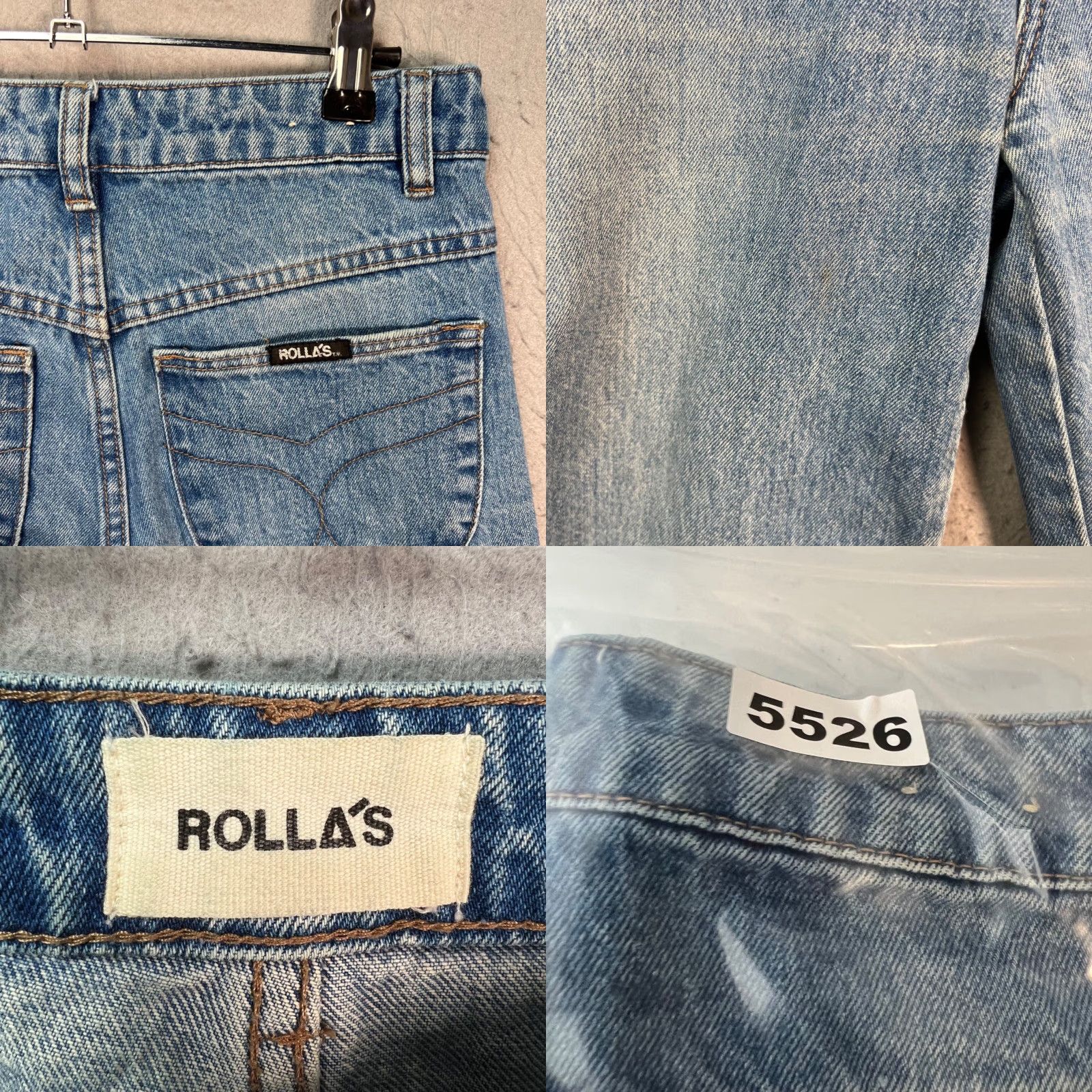 Vintage VINTAGE Rollas Womens Jeans Wide-Leg 27 High Rise Sailor Denim Blue 27 Inseam 26 In Womens Size 27" / US 4 / IT 40 - 9 Thumbnail