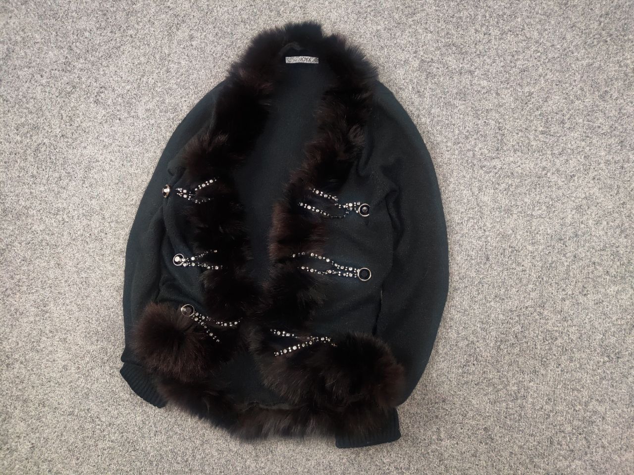 If Six Was Nine Vintage Y2K Grunge cardigan fur chains if six was nine Size L / US 10 / IT 46 - 3 Thumbnail