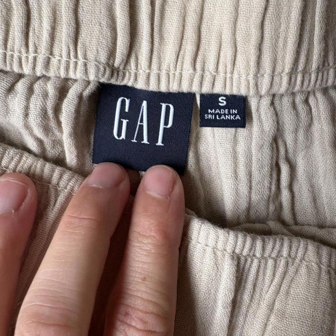 Gap Gap Wide Leg Cream Flowy Pants Size 28" / US 6 / IT 42 - 3 Thumbnail