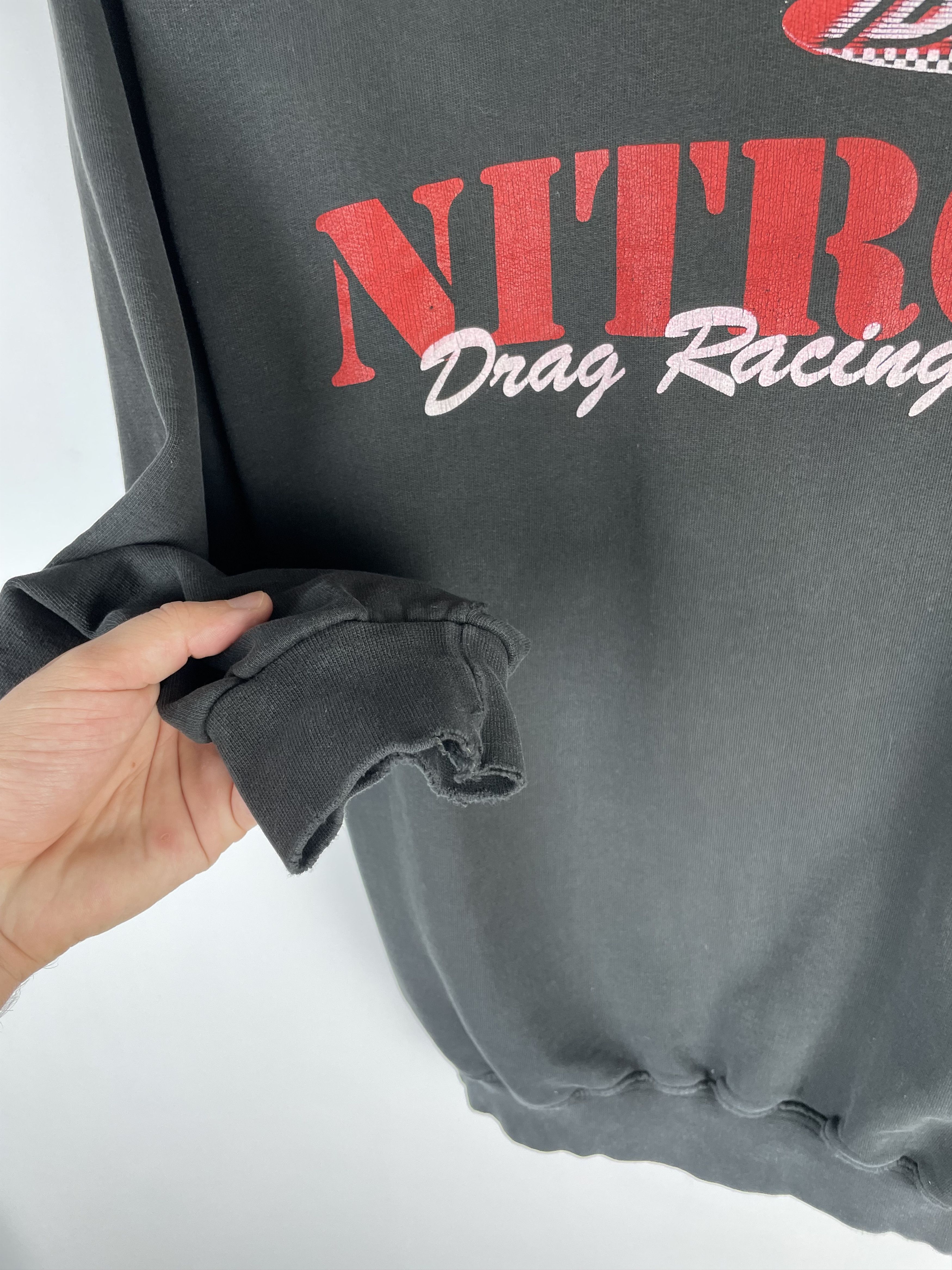 Vintage Vintage Nitro Drag Racing Nascar Sweatshirts Size US L / EU 52-54 / 3 - 9 Thumbnail
