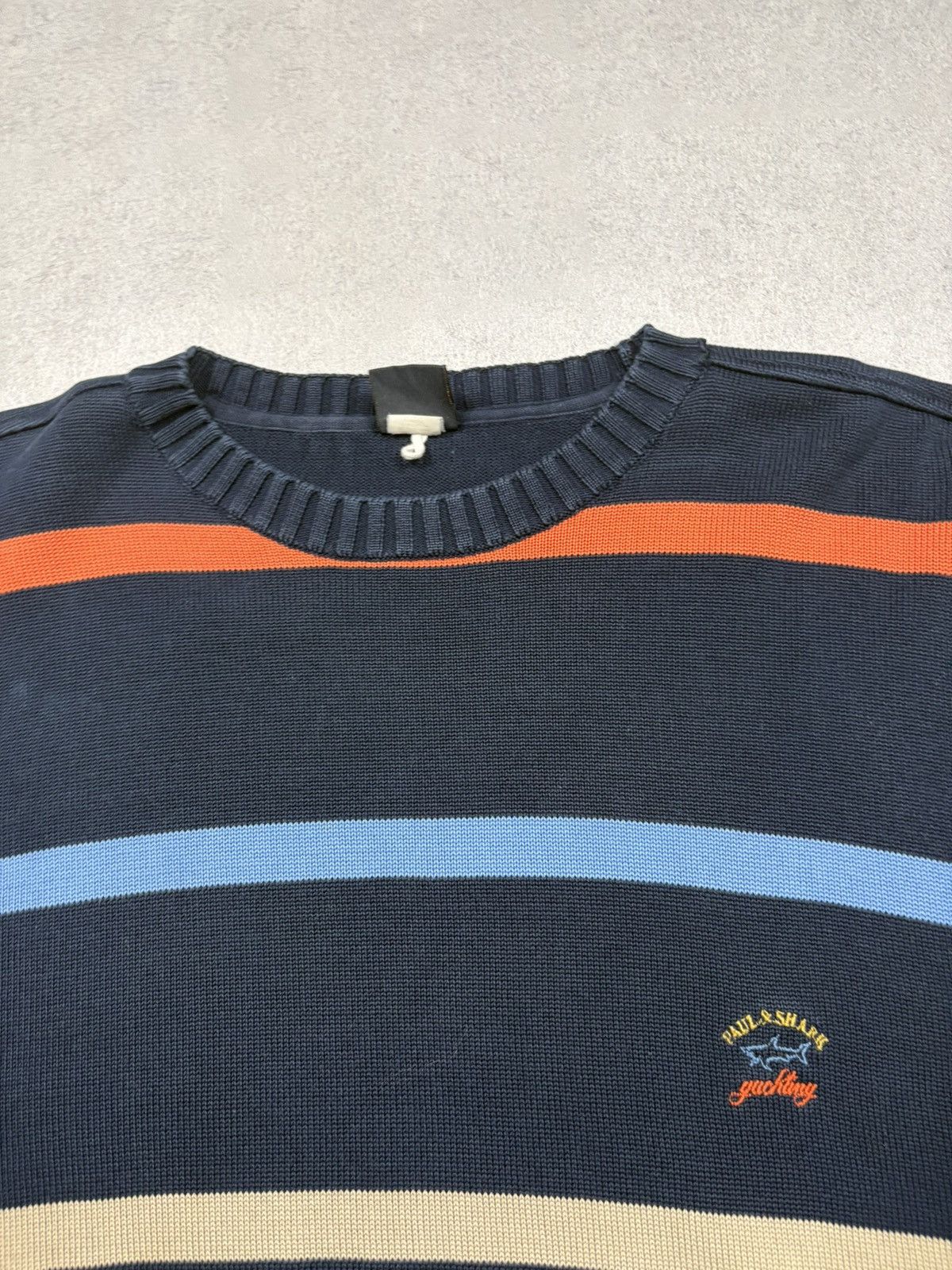 Paul & Shark Paul & Shark Yachting Striped Knit Sweater XL Made In Italy Size US XL / EU 56 / 4 - 5 Thumbnail