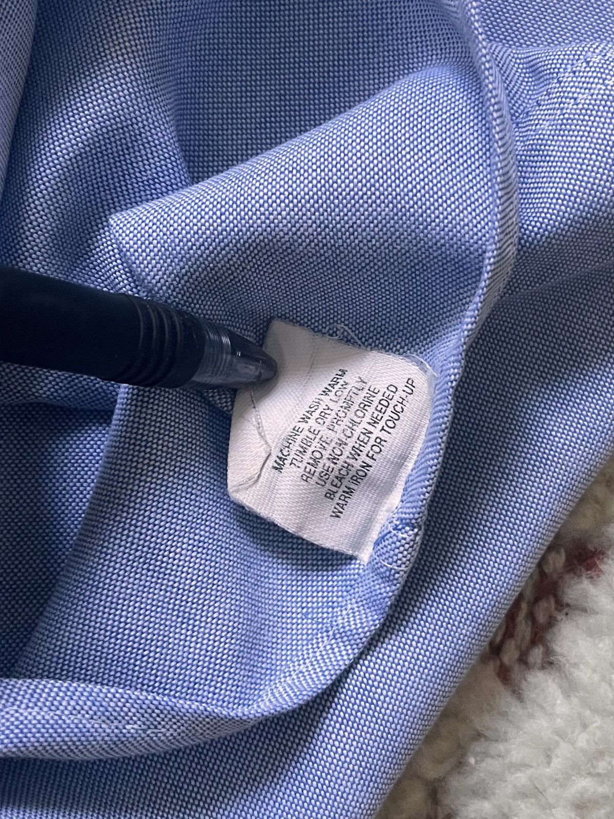 L.L. Bean × Vintage Vintage L.L.Bean Button-Down Dress Shirt Made in USA 90s Size US L / EU 52-54 / 3 - 3 Thumbnail