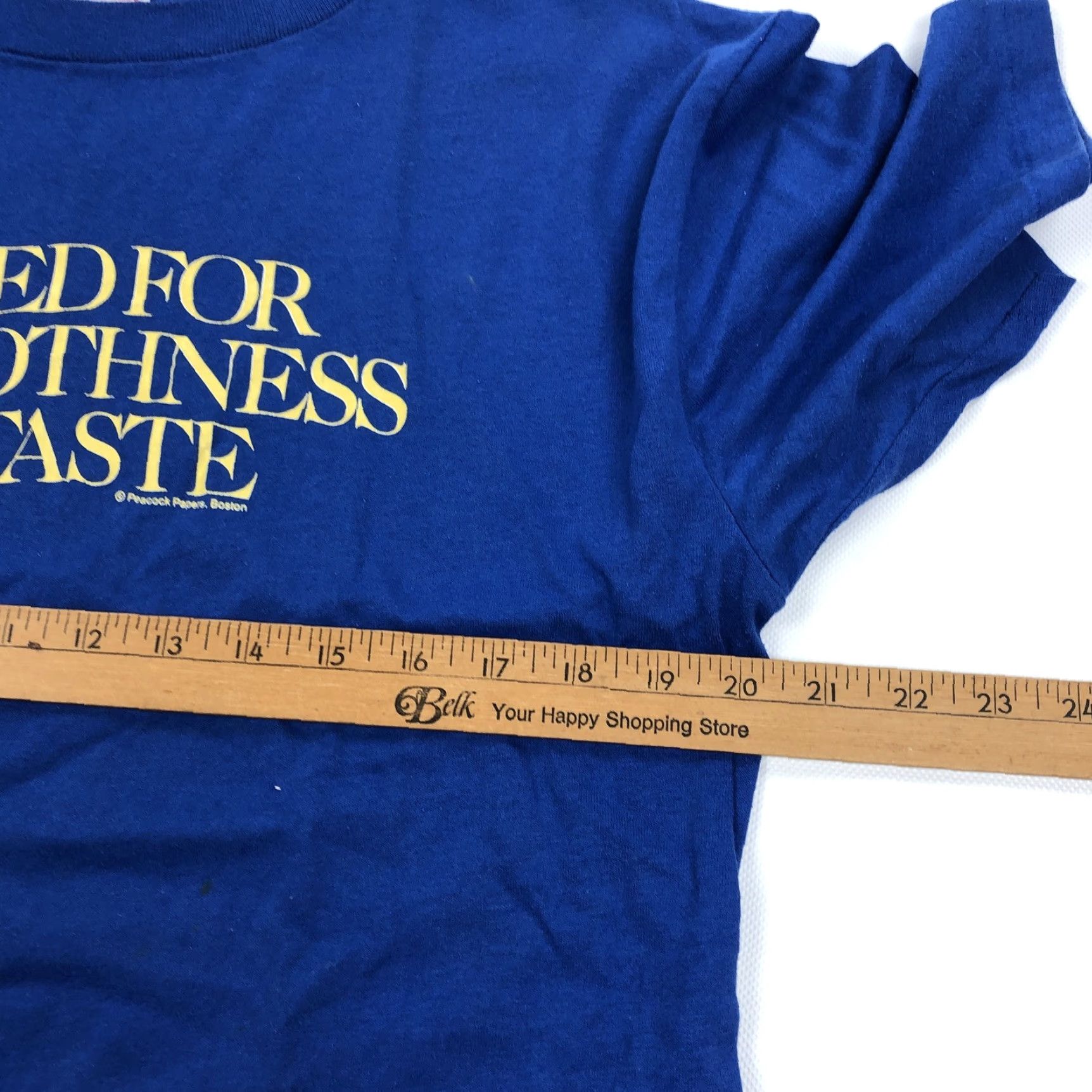 Vintage VINTAGE Miller Aged For Smoothness & Taste T-Shirt Men's XL Blue Graphic Tee 80s"} Size US XL / EU 56 / 4 - 4 Thumbnail