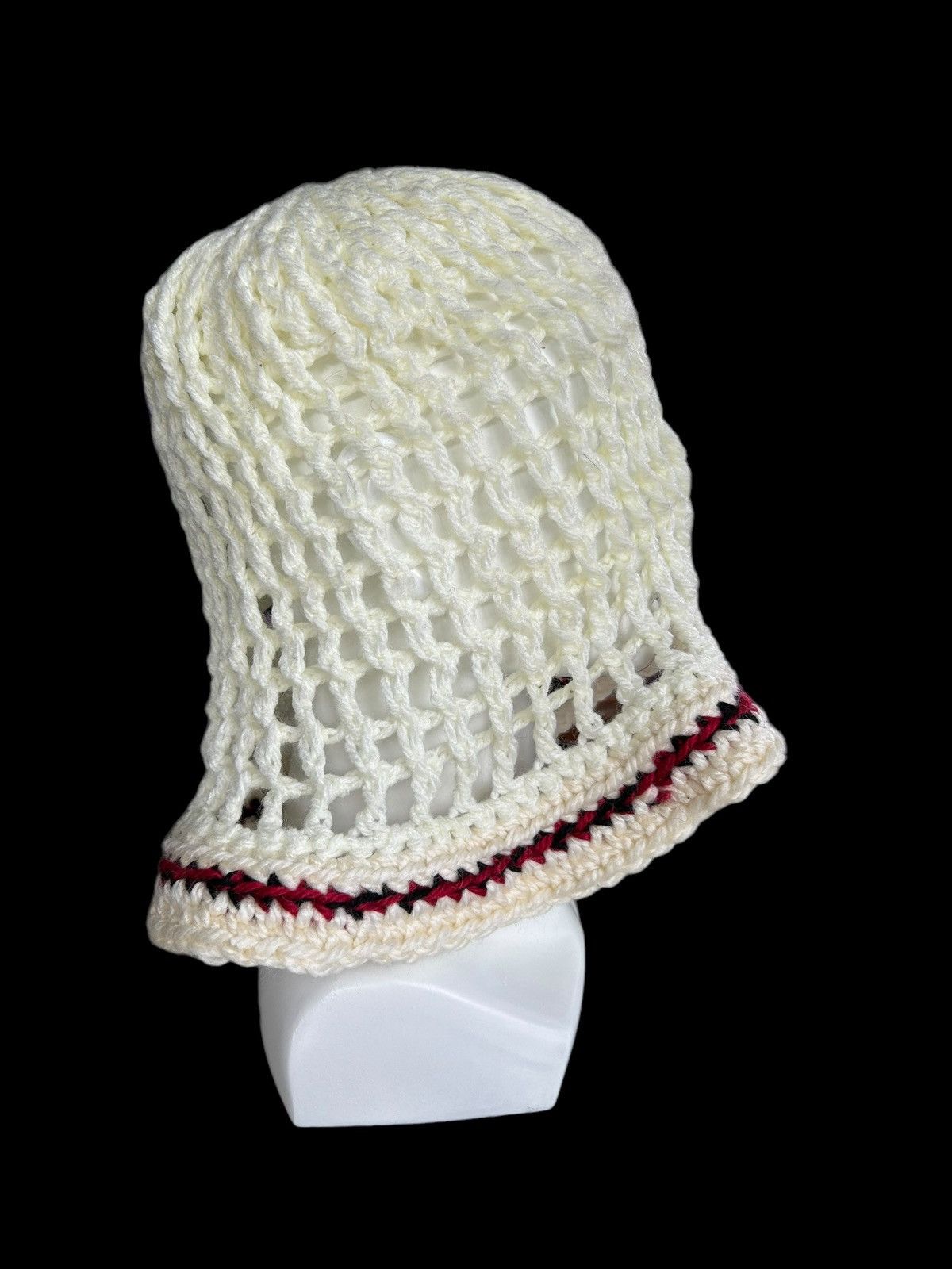 Japanese Brand × Kapital × Vintage Crochet Knitted Handmade Big Hats Rare Deisgn🎌☠️☠️ Size ONE SIZE - 5 Thumbnail