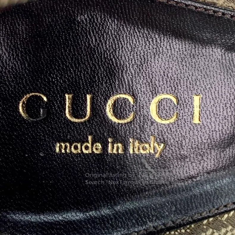 Gucci Gucci Brown logo old flower full print fish mouth horse bu Size US 6.5 / IT 36.5 - 7 Thumbnail