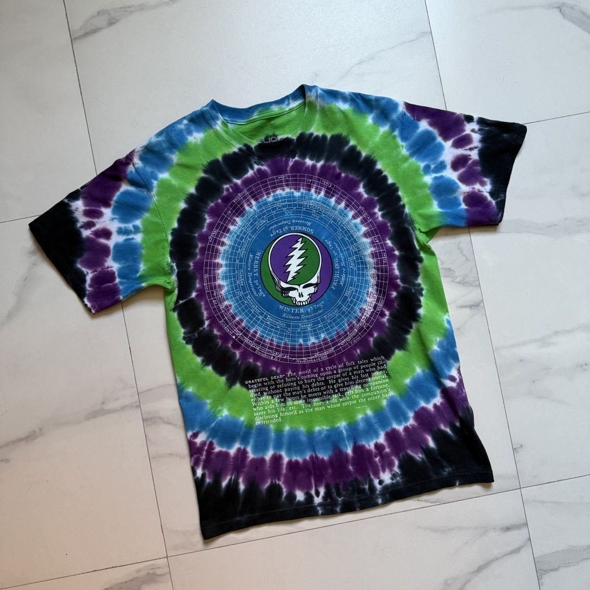 Grateful Dead × Liquid Blue Vintage 2000 Grateful Dead Calendar T-Shirt Size US M / EU 48-50 / 2 - 4 Thumbnail