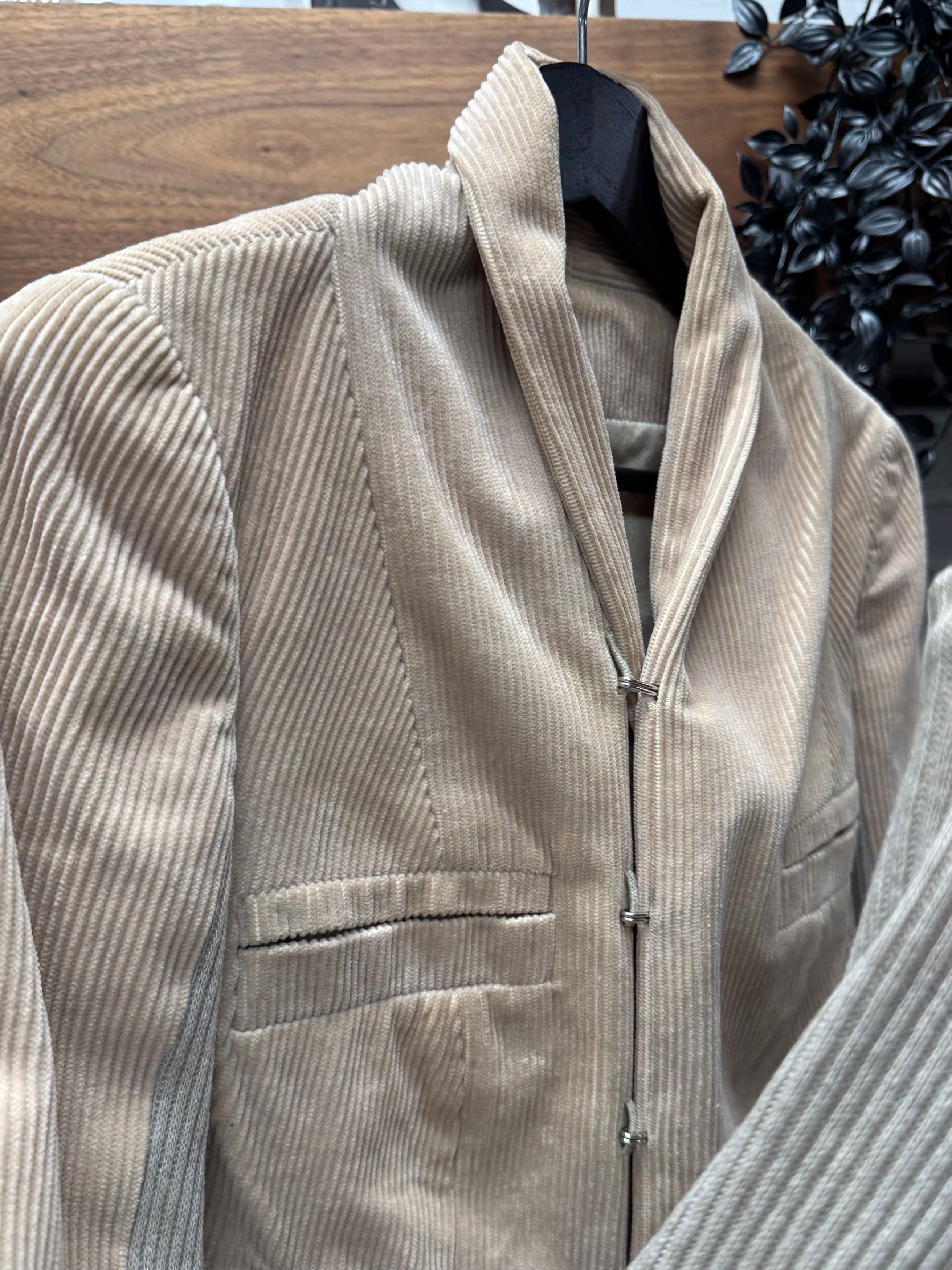 Rick Owens Rick Owens O&M Era ‘Hook n Eye Closure’ Corduroy Jacket Size US XS / EU 42 / 0 - 2 Thumbnail