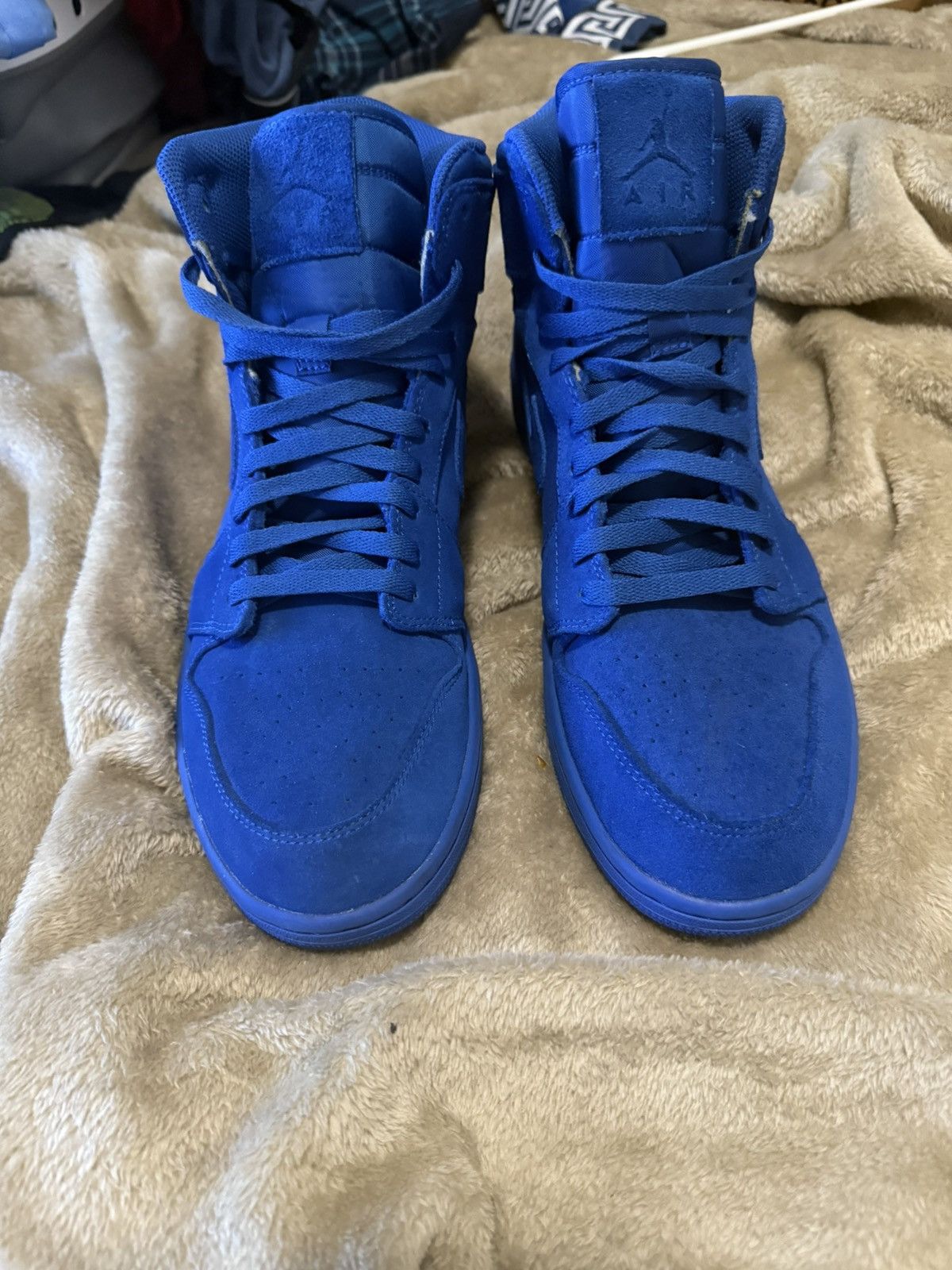 Jordan Brand Jordan 1 high blue suede Size US 13 / EU 46 - 3 Thumbnail