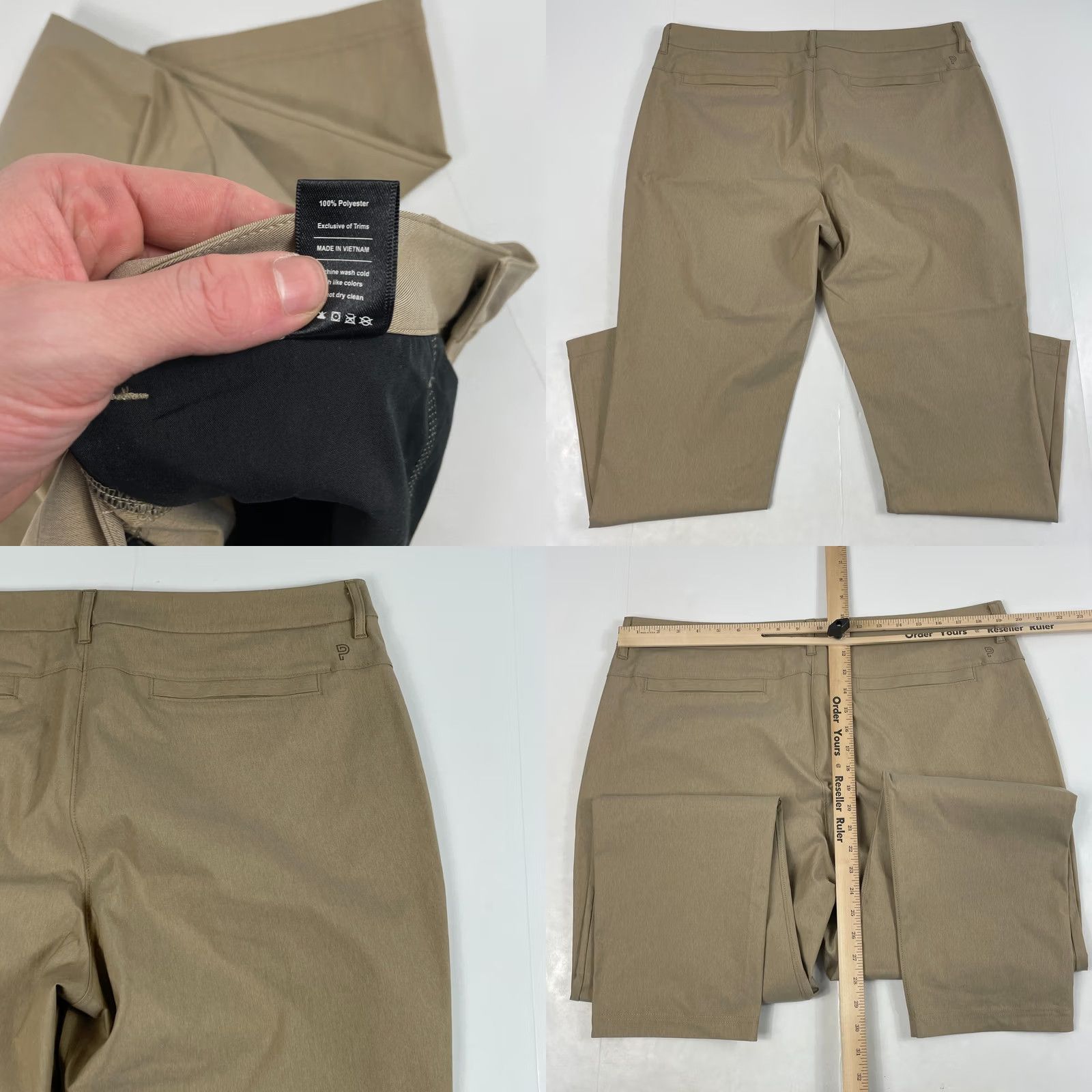Vintage Public Rec Pants Men 38 x 30 Beige Gamechanger 5 Pocket Straight Leg Tech Golfer Size US 38 / EU 54 - 8 Thumbnail