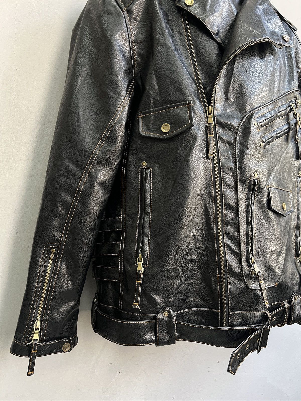 Harley Davidson Gothic black archive opium leather biker jacket y2k Size US XL / EU 56 / 4 - 5 Thumbnail