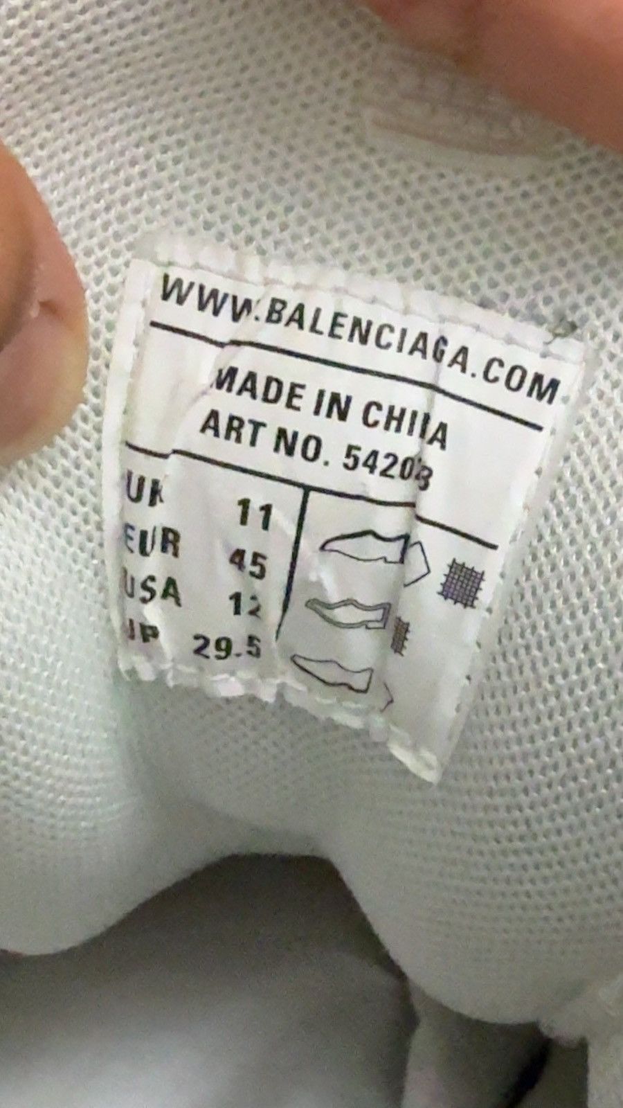 Balenciaga Balenciaga Track White Glow in the Dark Size US 12 / EU 45 - 5 Thumbnail