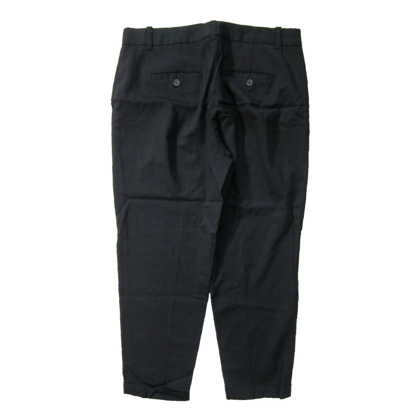 J.Crew J.Crew Black Wool Stretch Pleated Casual Pocket Chino City Fit Pant Women 6 Wool Black 80s 90s American Dress Pant Women 6 Size 28" / US 6 / IT 42 - 2 Thumbnail