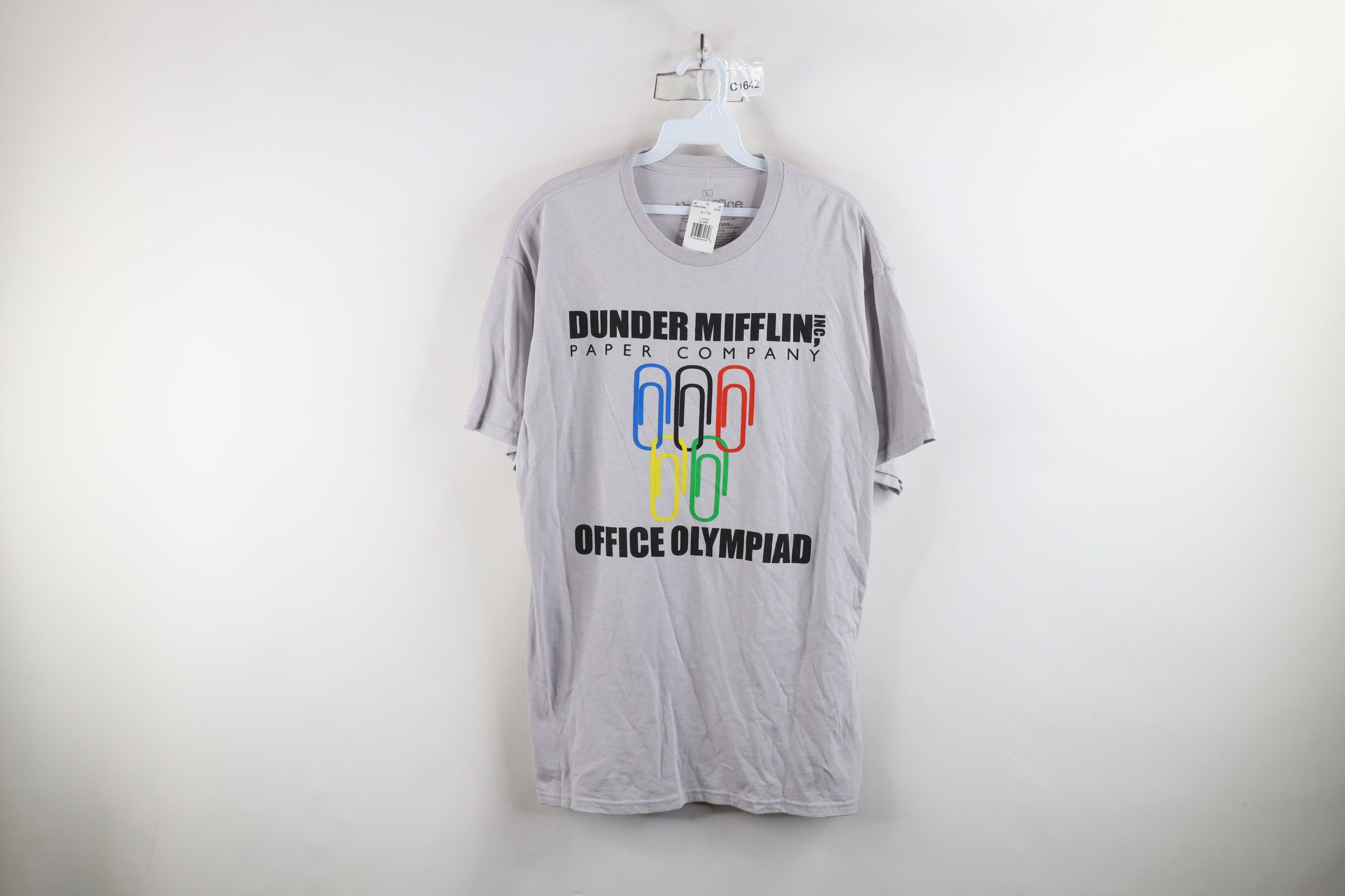 Vintage Deadstock Y2K The Office Spell Office Olympiad T-Shirt Gray Size US L / EU 52-54 / 3 - 1 Thumbnail