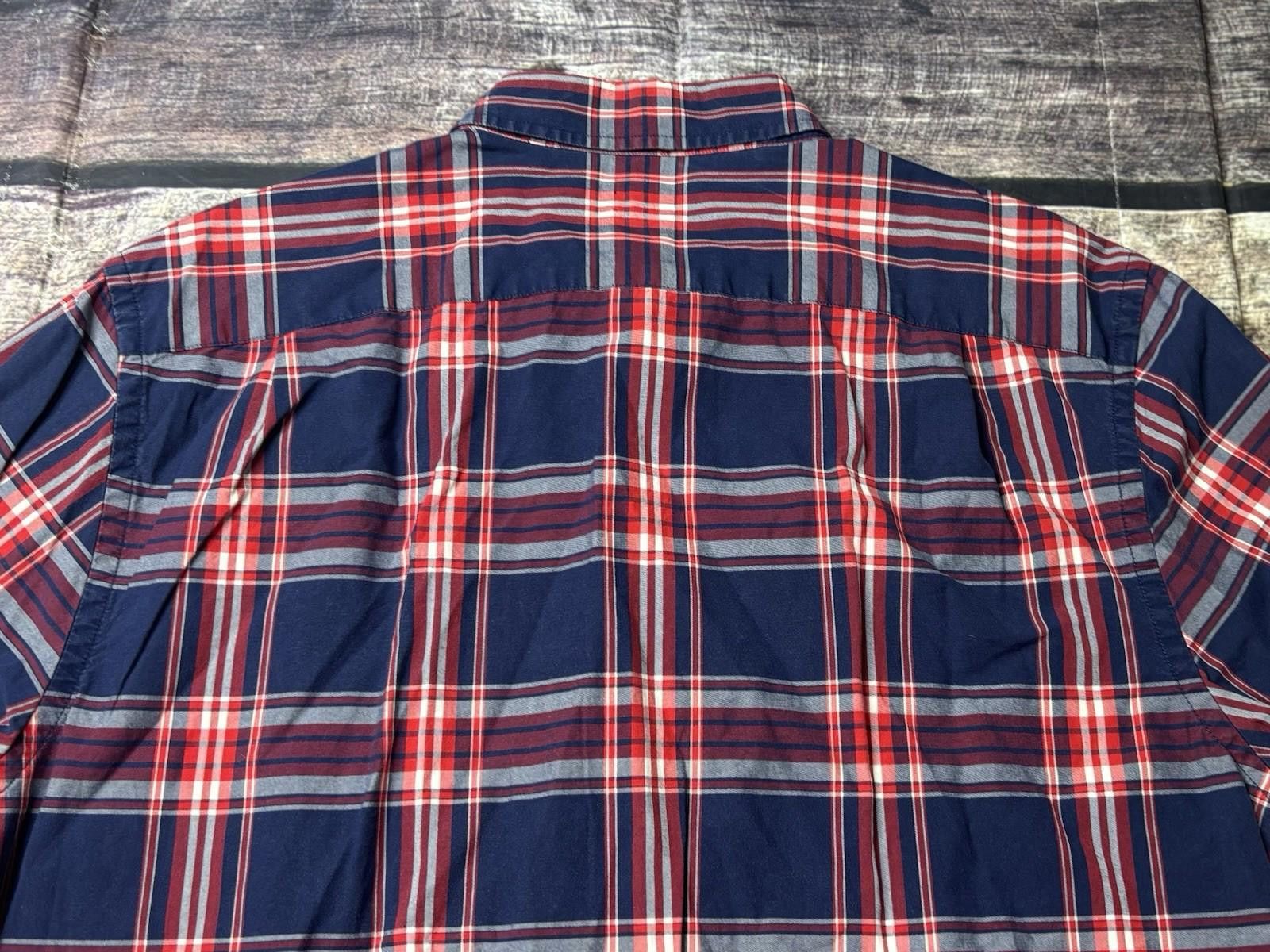 Bonobos Bonobos Shirt Men's Medium Plaid Blue Red Cotton Button Down Size US M / EU 48-50 / 2 - 6 Thumbnail