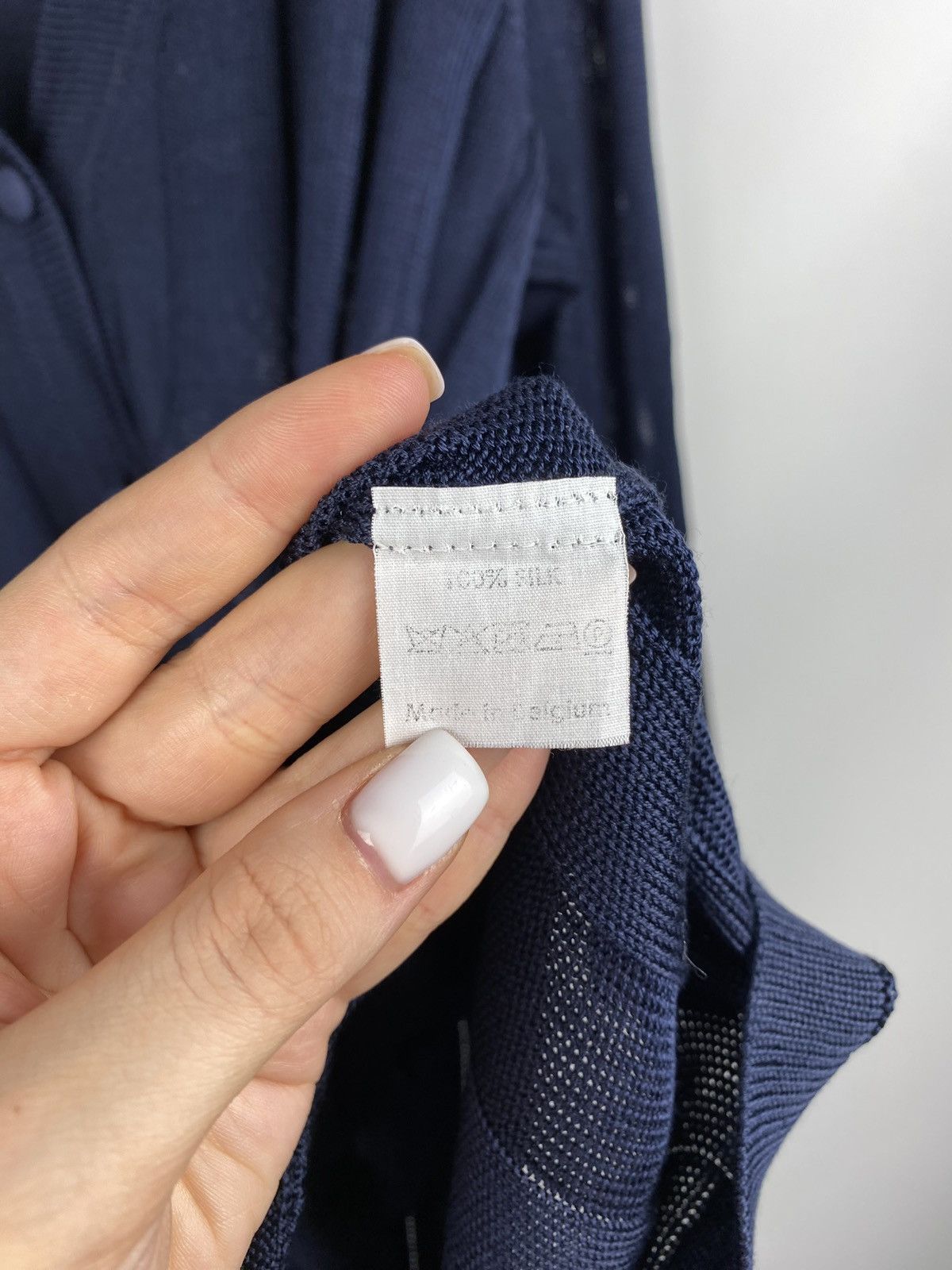 Dries Van Noten Dries Van Noten ladies silk cardigan sweater size 42 navy Size M / US 6-8 / IT 42-44 - 12 Thumbnail