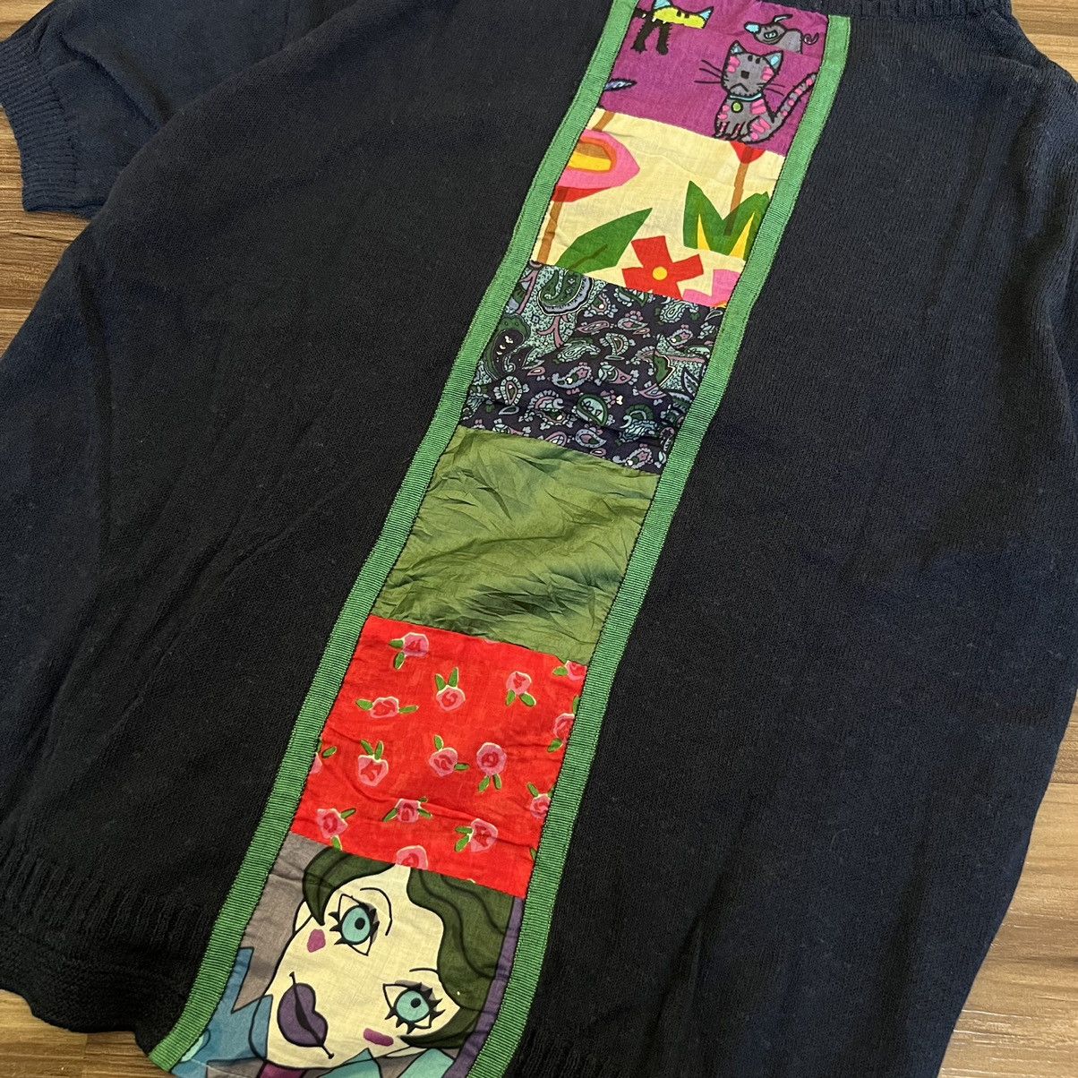 Japanese Brand 2000s Olleborebla avant garde knit shirt Size M / US 6-8 / IT 42-44 - 3 Thumbnail