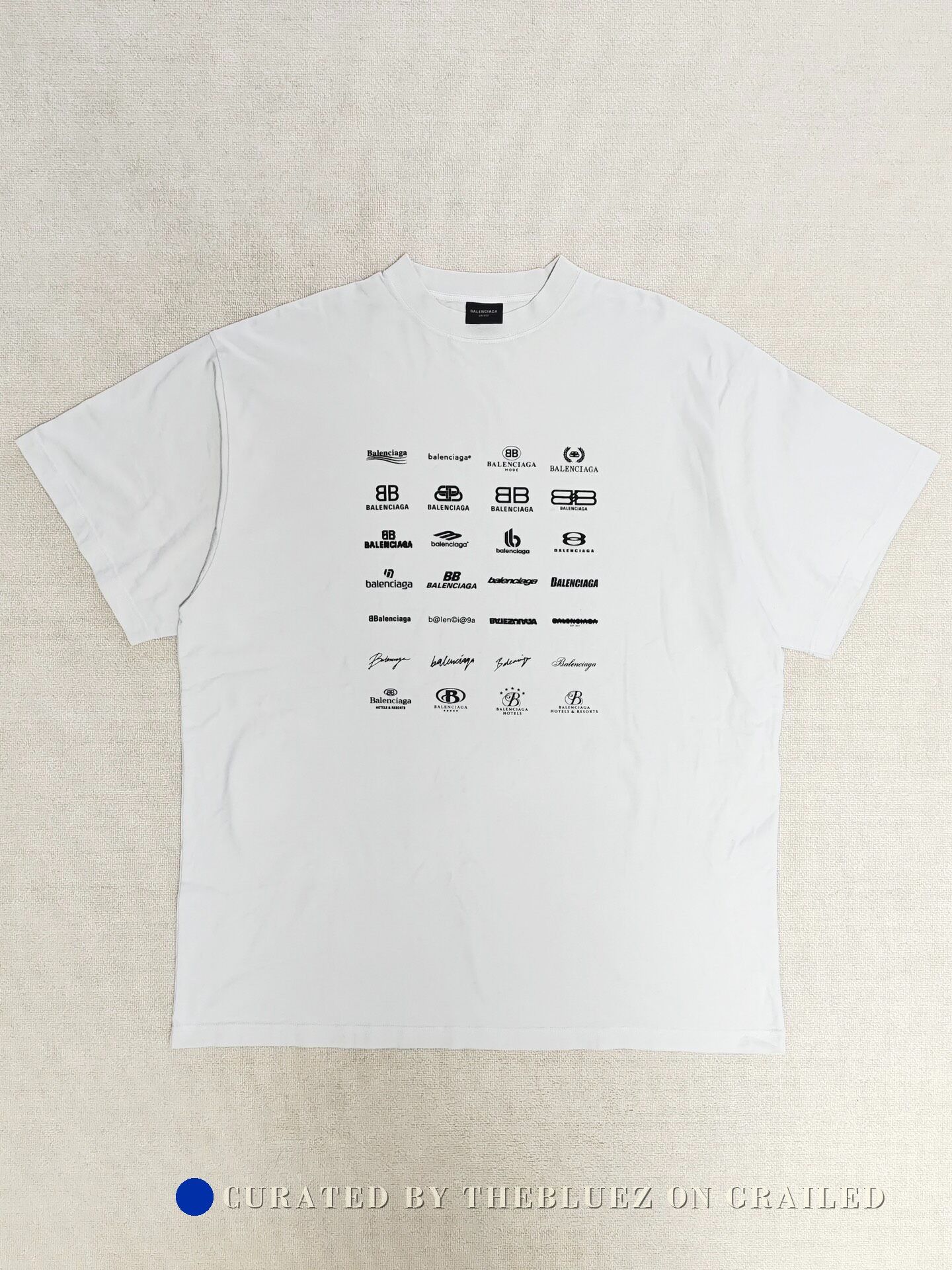 Balenciaga Balenciaga 23ss AOP Archives printed short sleeved T